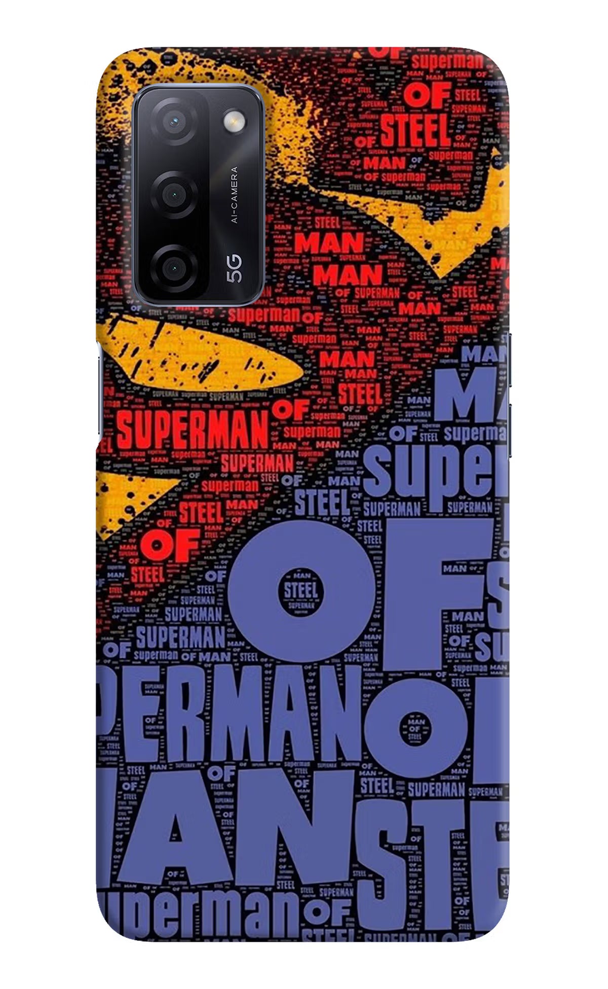 Superman Oppo A53s 5G Back Cover - Superman Oppo A53s 5G Hard Case Back Cover by Casekaro Superman Oppo A53s 5G Hard Case Back Cover by Casekaro