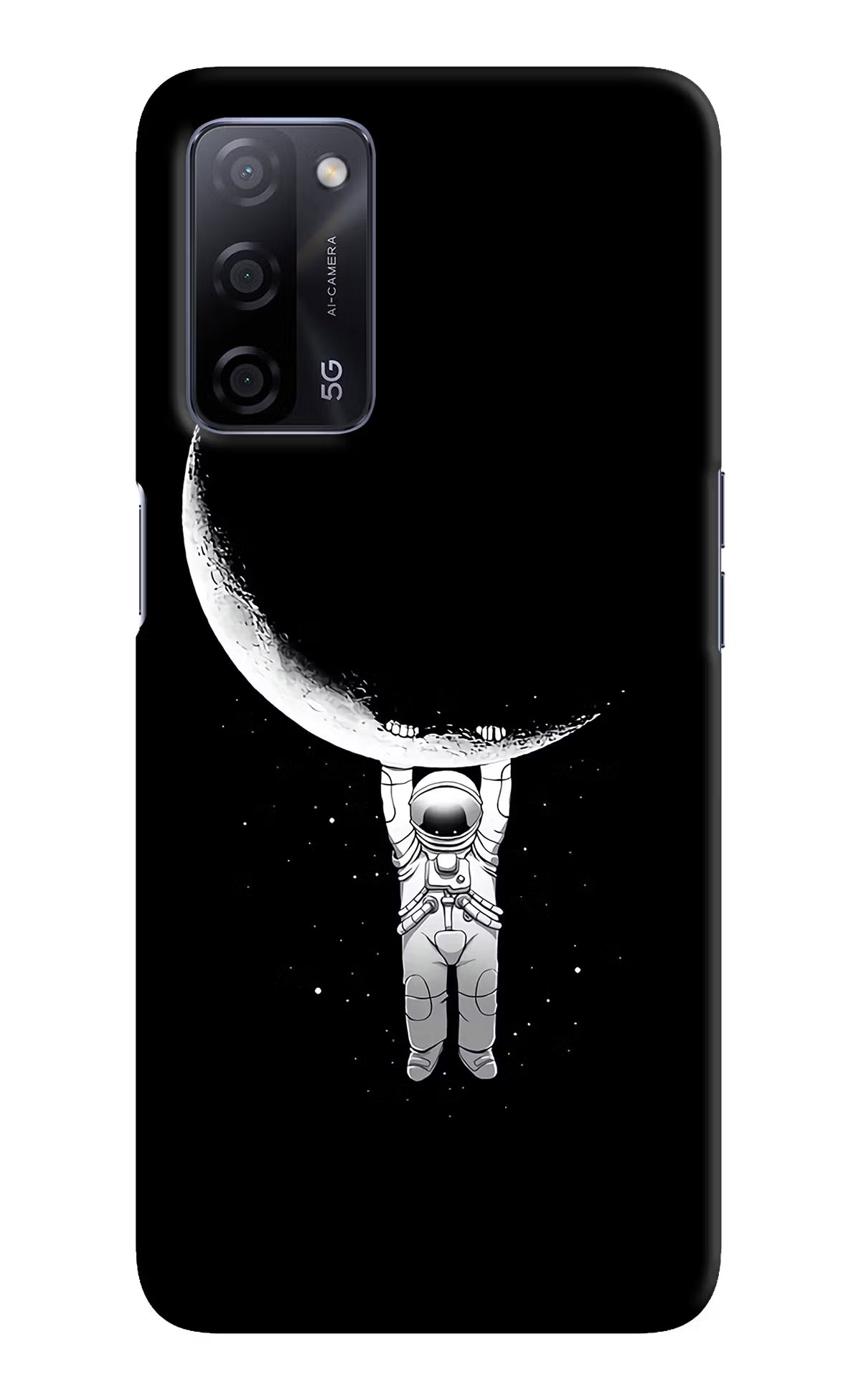 Moon Space Oppo A53s 5G Back Cover - Moon Space Oppo A53s 5G Hard Case Back Cover by Casekaro Moon Space Oppo A53s 5G Hard Case Back Cover by Casekaro