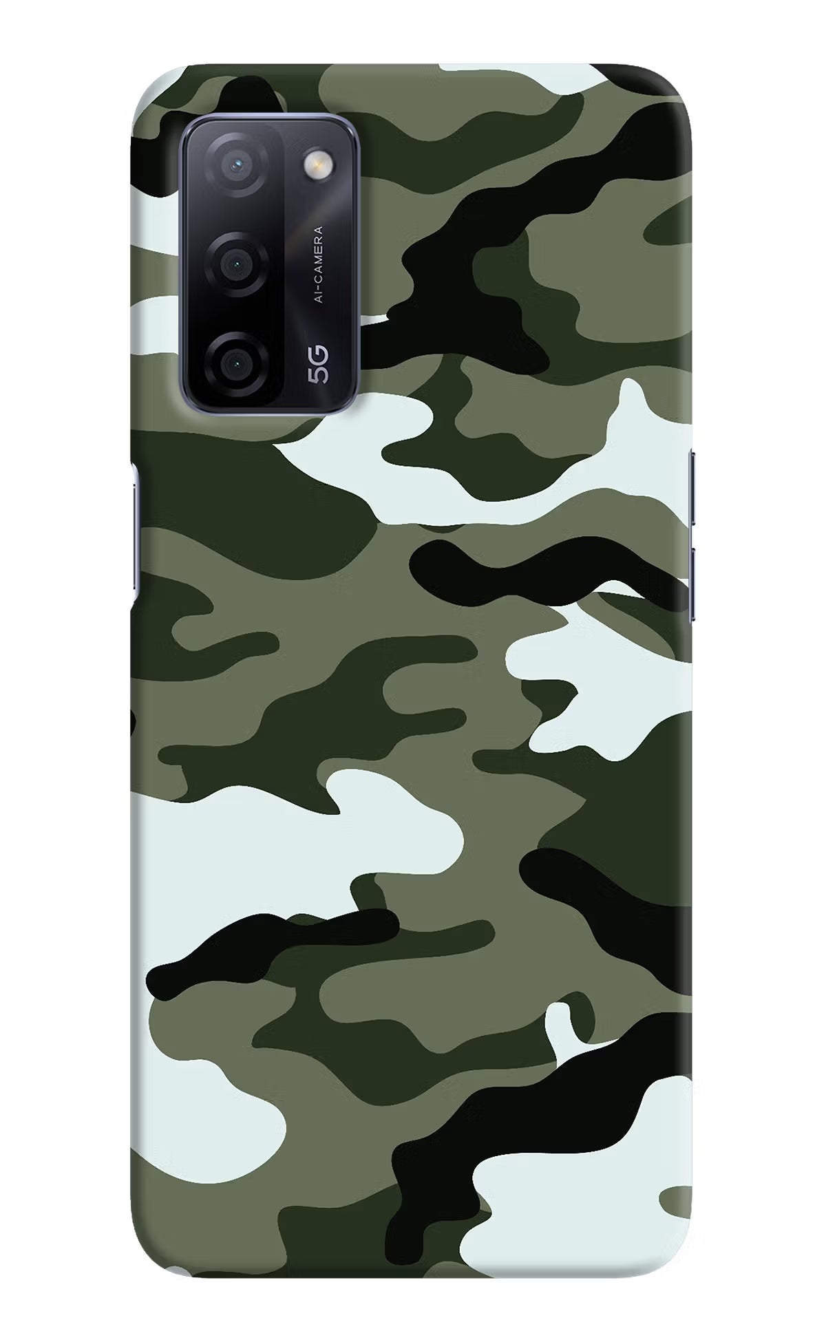 Camouflage Oppo A53s 5G Back Cover - Camouflage Oppo A53s 5G Hard Case Back Cover by Casekaro Camouflage Oppo A53s 5G Hard Case Back Cover by Casekaro