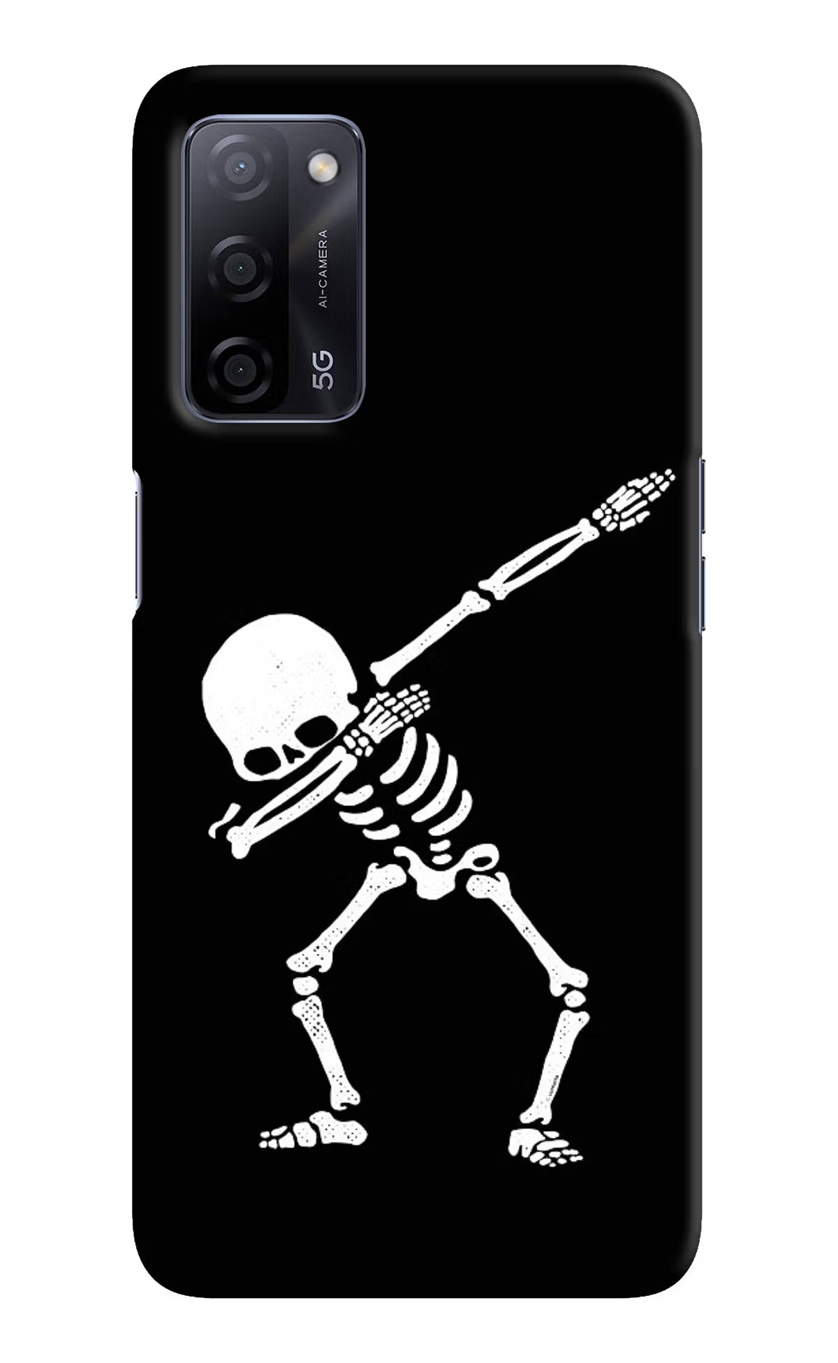 Dabbing Skeleton Art Oppo A53s 5G Back Cover - Dabbing Skeleton Art Oppo A53s 5G Hard Case Back Cover by Casekaro Dabbing Skeleton Art Oppo A53s 5G Hard Case Back Cover by Casekaro