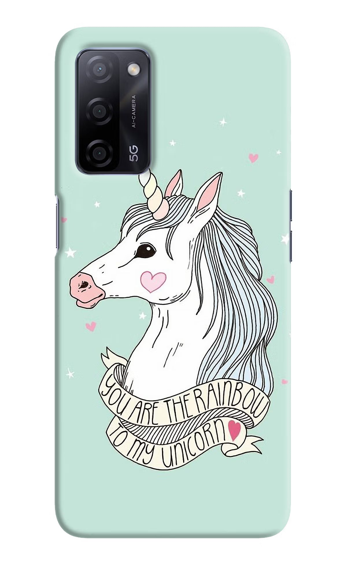Unicorn Wallpaper Oppo A53s 5G Back Cover - Unicorn Wallpaper Oppo A53s 5G Hard Case Back Cover by Casekaro Unicorn Wallpaper Oppo A53s 5G Hard Case Back Cover by Casekaro