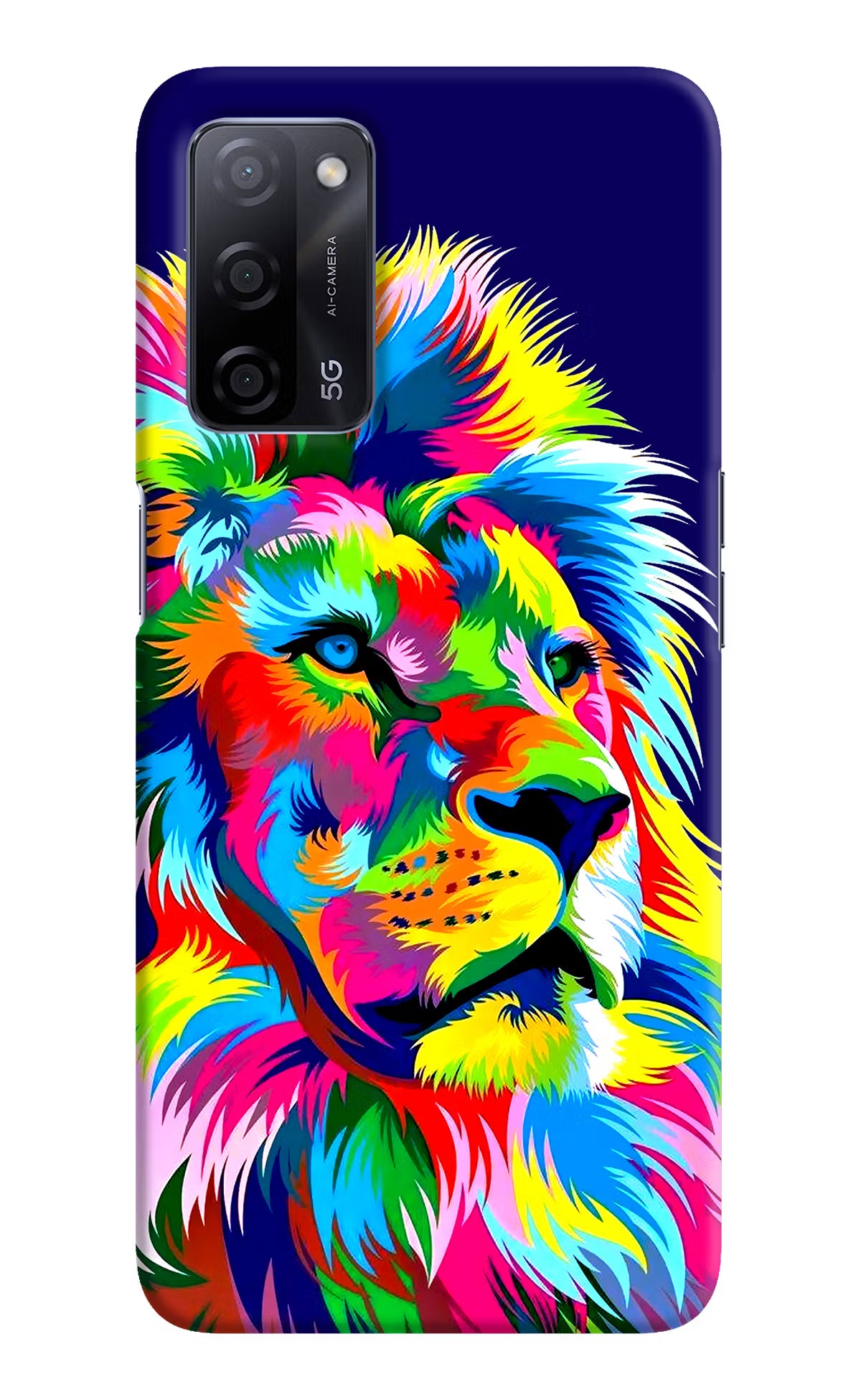 Vector Art Lion Oppo A53s 5G Back Cover - Vector Art Lion Oppo A53s 5G Hard Case Back Cover by Casekaro Vector Art Lion Oppo A53s 5G Hard Case Back Cover by Casekaro