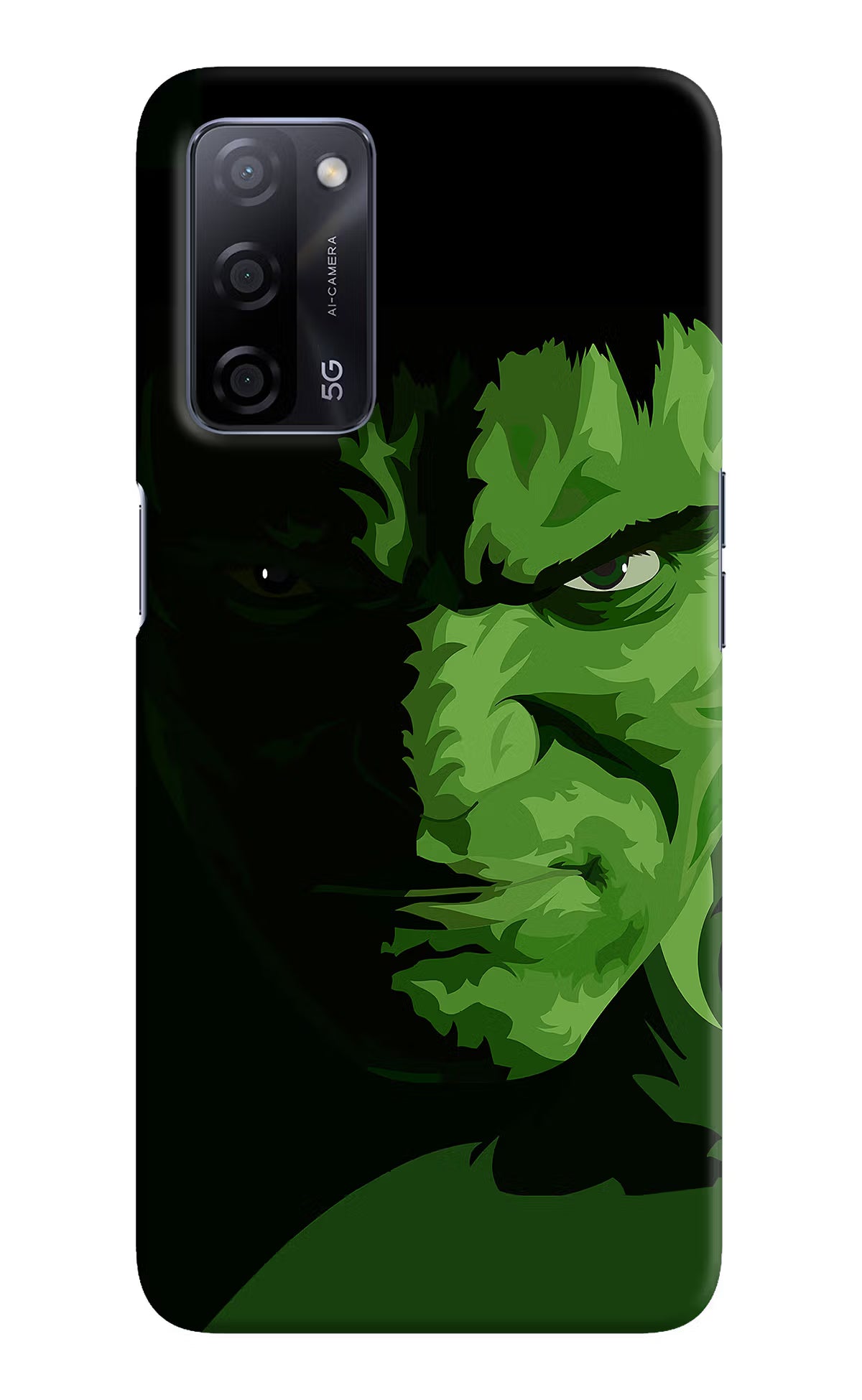 HULK Oppo A53s 5G Back Cover - HULK Oppo A53s 5G Hard Case Back Cover by Casekaro HULK Oppo A53s 5G Hard Case Back Cover by Casekaro