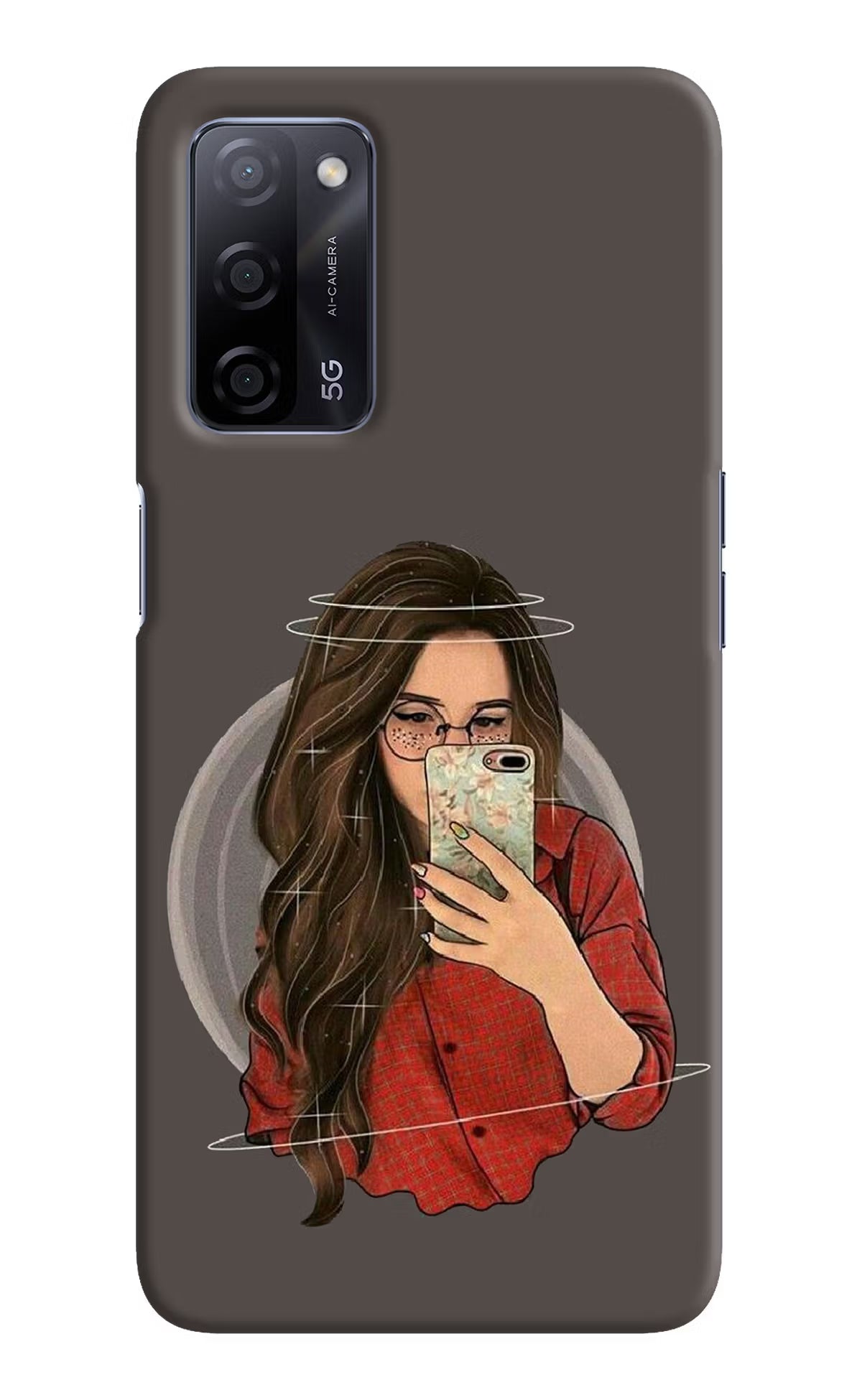 Selfie Queen Oppo A53s 5G Back Cover - Selfie Queen Oppo A53s 5G Hard Case Back Cover by Casekaro Selfie Queen Oppo A53s 5G Hard Case Back Cover by Casekaro