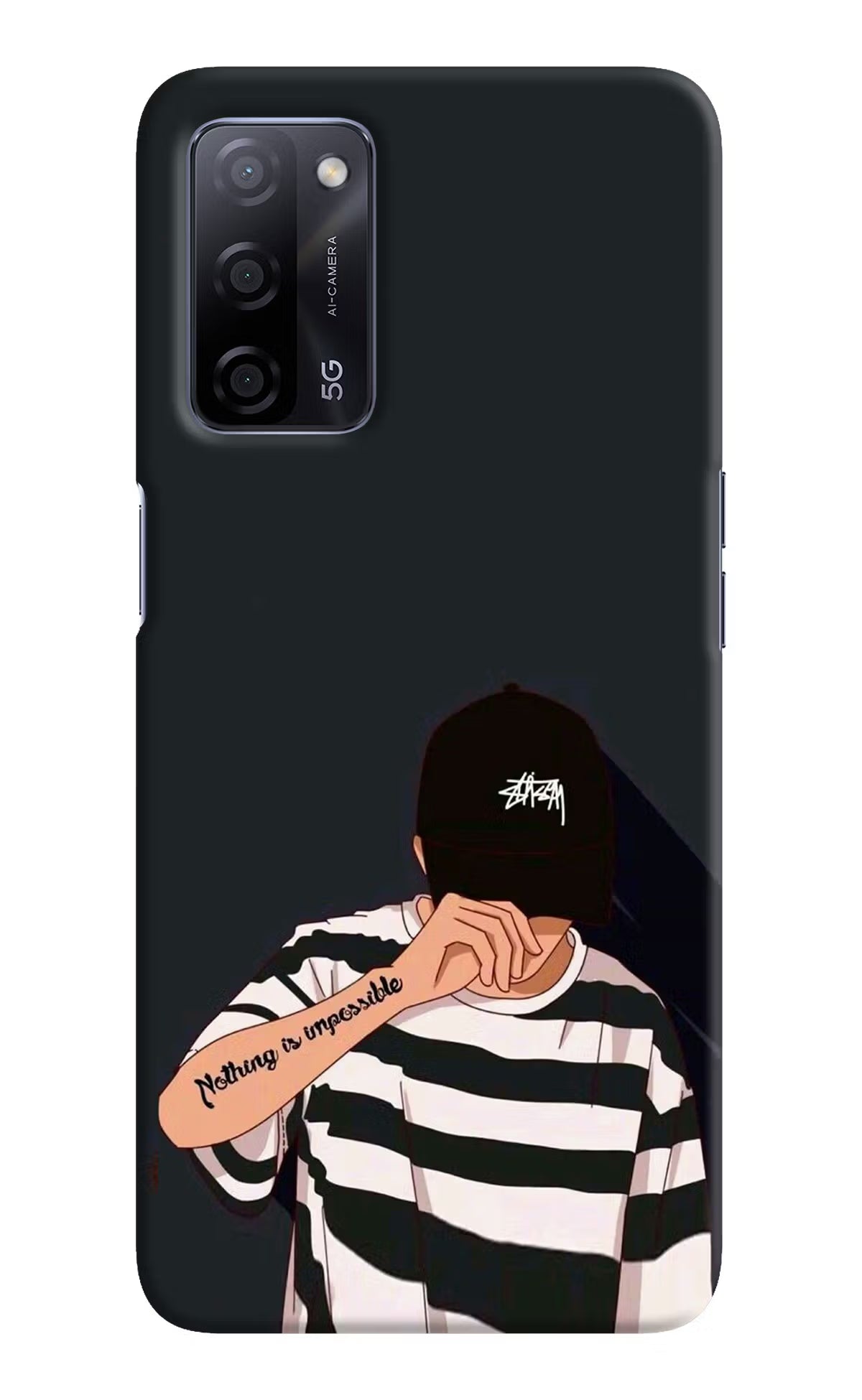 Aesthetic Boy Oppo A53s 5G Back Cover - Aesthetic Boy Oppo A53s 5G Hard Case Back Cover by Casekaro Aesthetic Boy Oppo A53s 5G Hard Case Back Cover by Casekaro