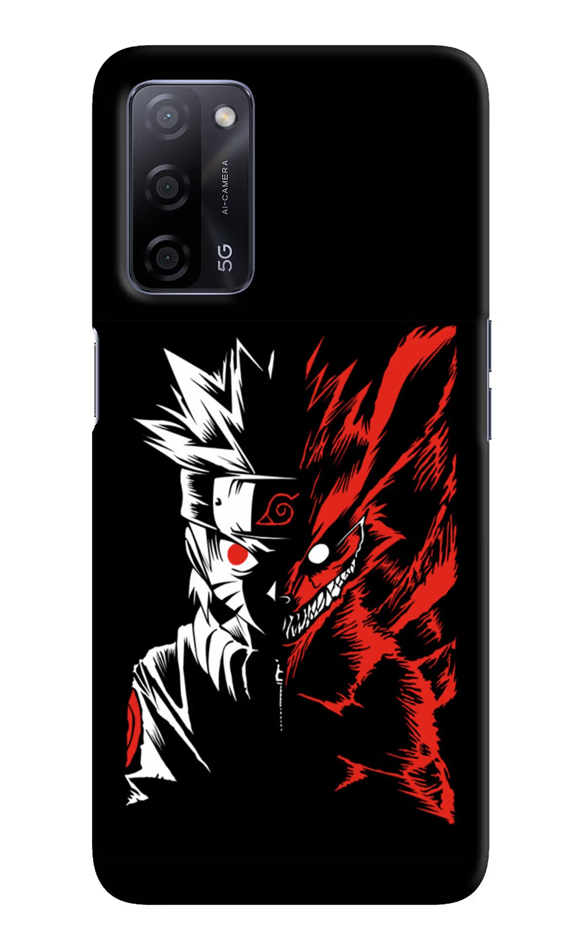 Naruto Two Face Oppo A53s 5G Back Cover - Naruto Two Face Oppo A53s 5G Hard Case Back Cover by Casekaro Naruto Two Face Oppo A53s 5G Hard Case Back Cover by Casekaro