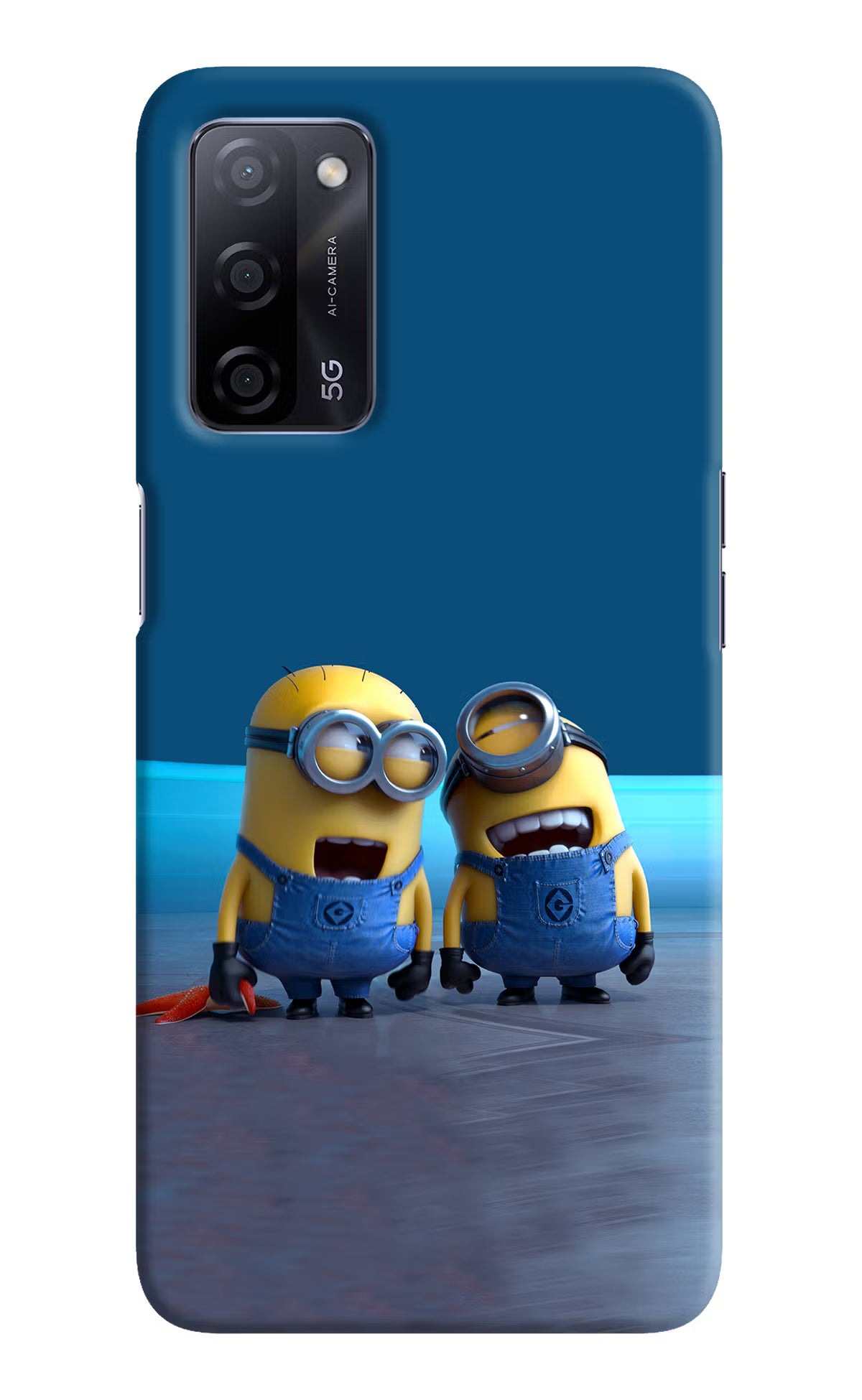 Minion Laughing Oppo A53s 5G Back Cover - Minion Laughing Oppo A53s 5G Hard Case Back Cover by Casekaro Minion Laughing Oppo A53s 5G Hard Case Back Cover by Casekaro