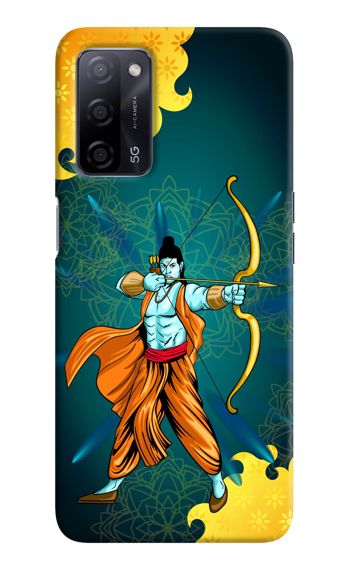 Lord Ram - 6 Oppo A53s 5G Back Cover - Lord Ram - 6 Oppo A53s 5G Hard Case Back Cover by Casekaro Lord Ram - 6 Oppo A53s 5G Hard Case Back Cover by Casekaro