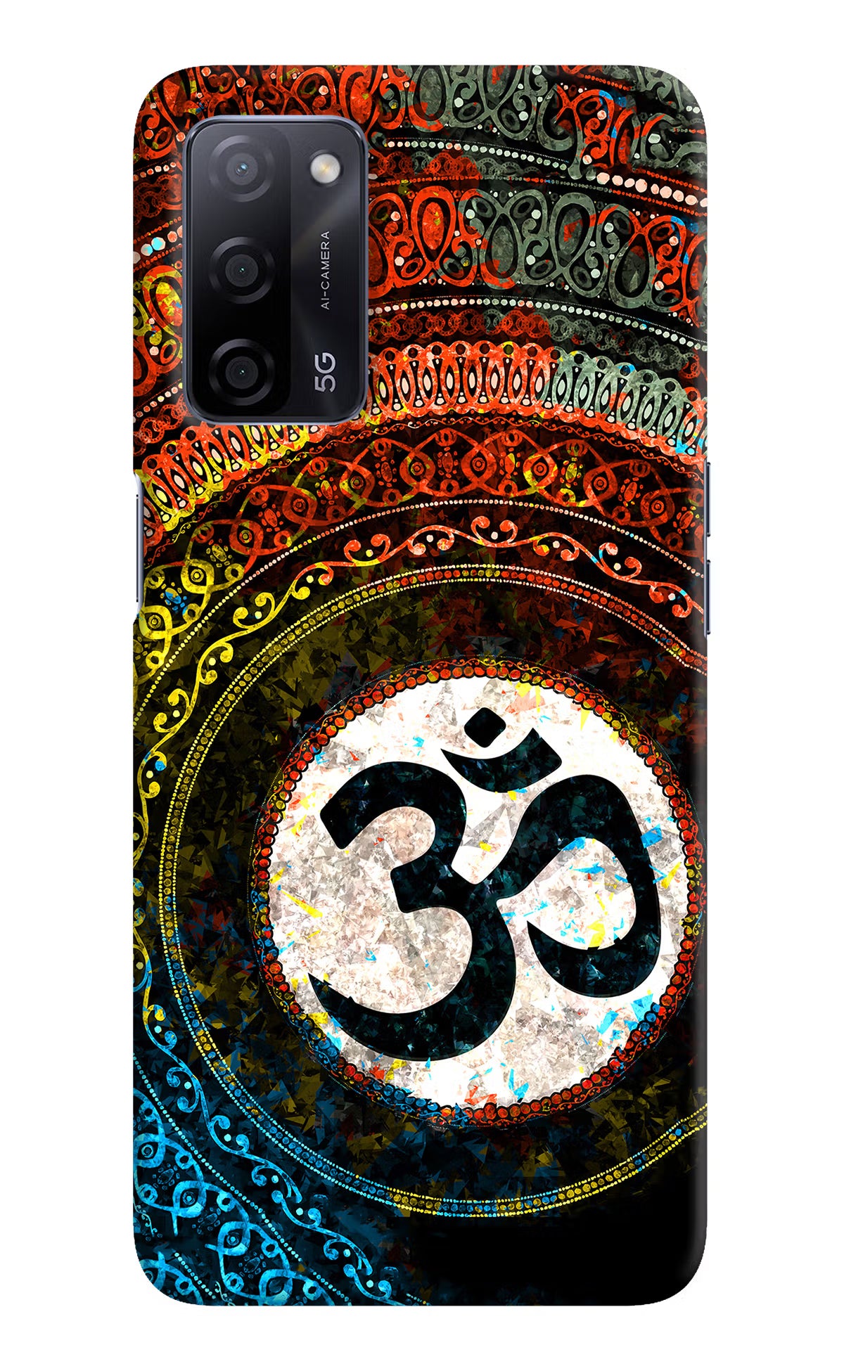 Om Cultural Oppo A53s 5G Back Cover - Om Cultural Oppo A53s 5G Hard Case Back Cover by Casekaro Om Cultural Oppo A53s 5G Hard Case Back Cover by Casekaro