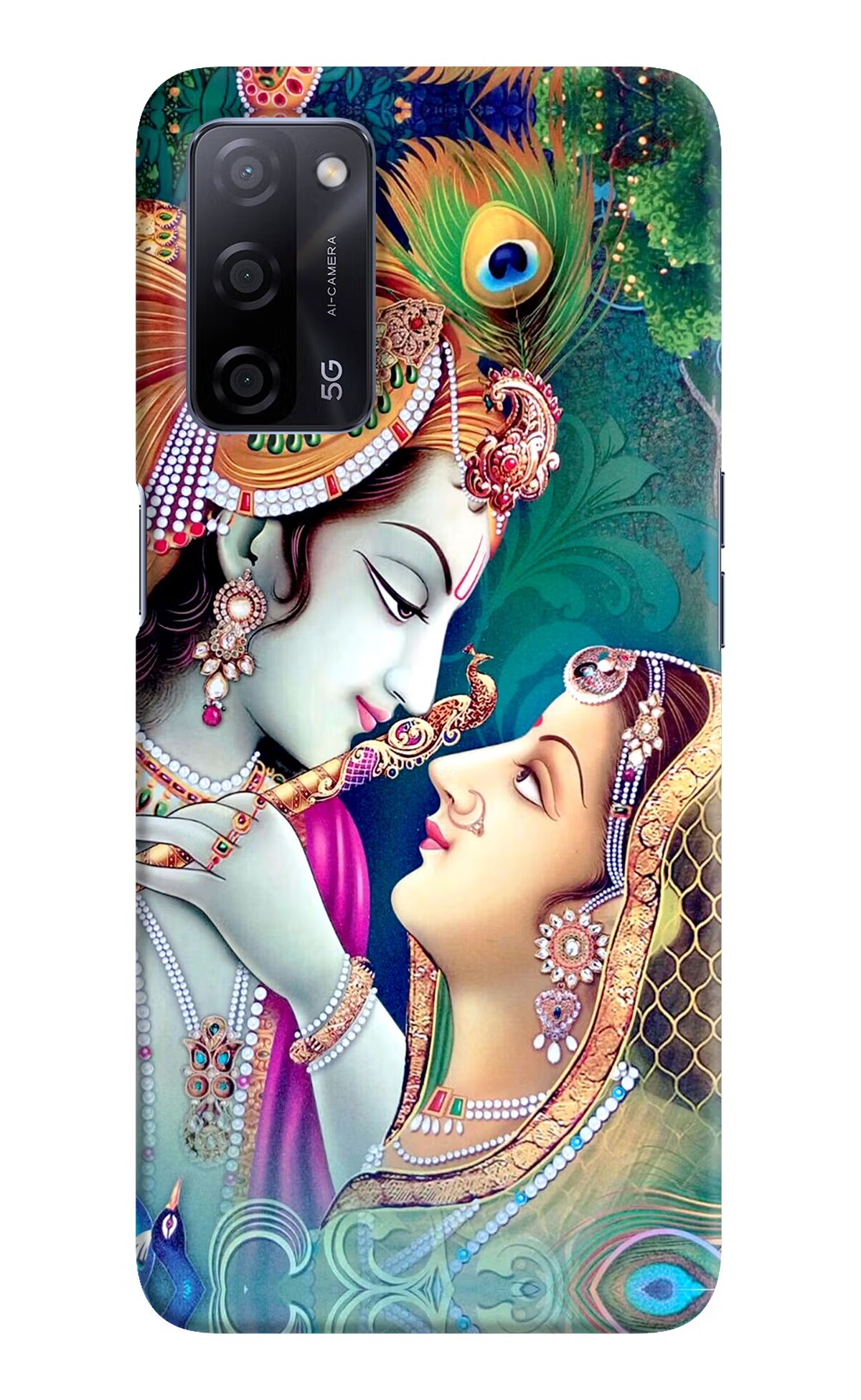 Lord Radha Krishna Oppo A53s 5G Back Cover - Lord Radha Krishna Oppo A53s 5G Hard Case Back Cover by Casekaro Lord Radha Krishna Oppo A53s 5G Hard Case Back Cover by Casekaro