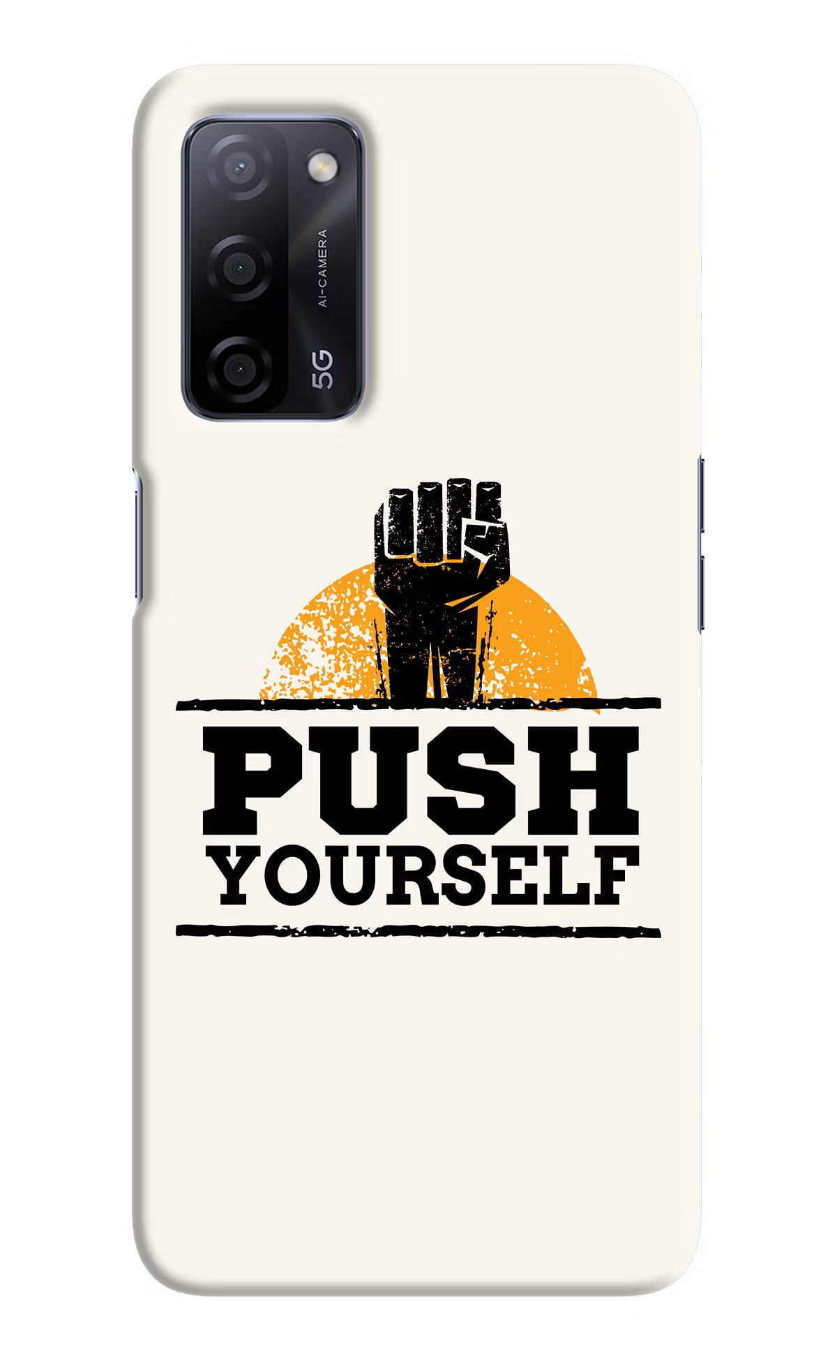 Push Yourself Oppo A53s 5G Back Cover - Push Yourself Oppo A53s 5G Hard Case Back Cover by Casekaro Push Yourself Oppo A53s 5G Hard Case Back Cover by Casekaro