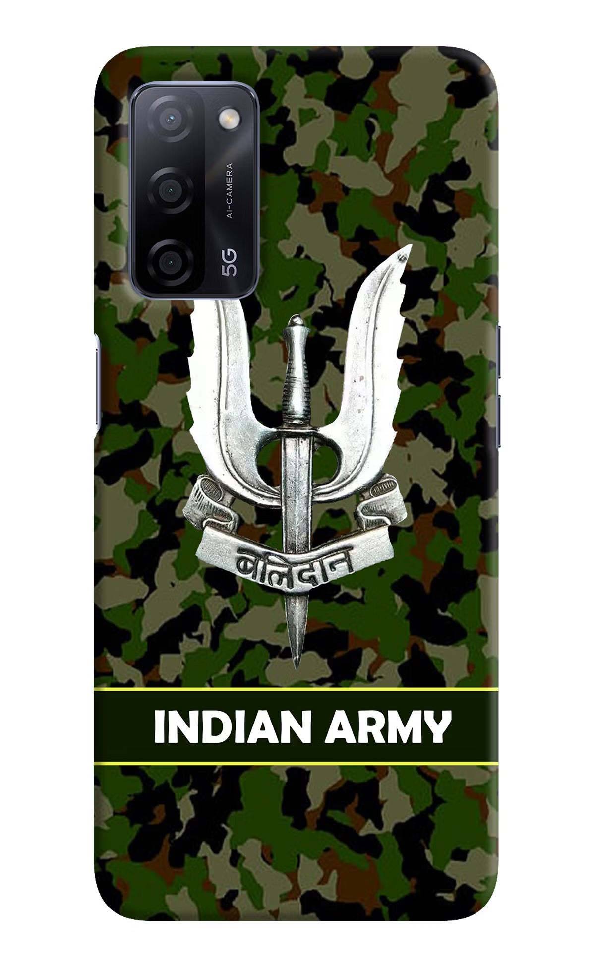 Balidan Indian Logo Oppo A53s 5G Back Cover - Balidan Indian Logo Oppo A53s 5G Hard Case Back Cover by Casekaro Balidan Indian Logo Oppo A53s 5G Hard Case Back Cover by Casekaro