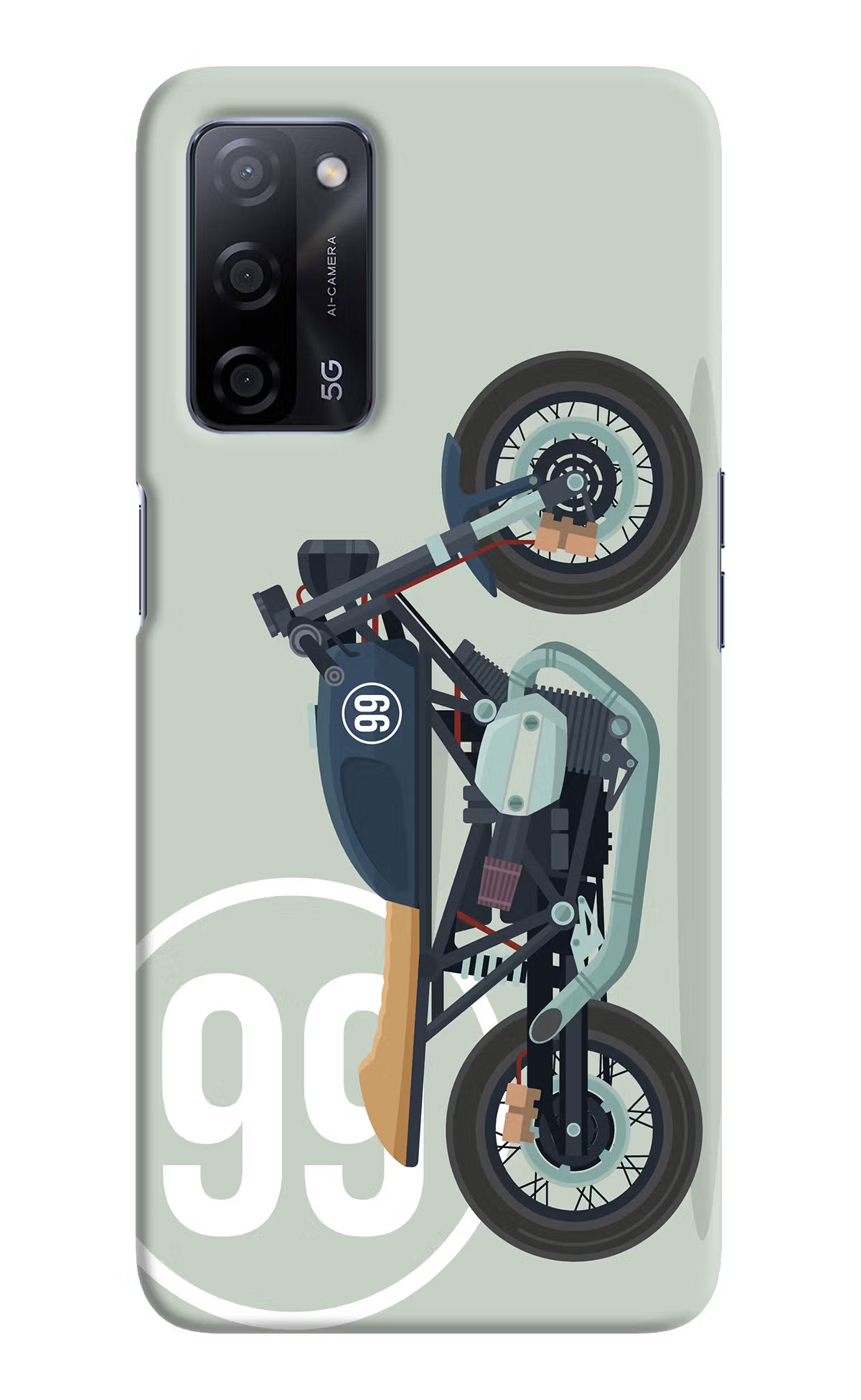 Classic Cafe Racer 99 Oppo A53s 5G Back Cover - Classic Cafe Racer 99 Oppo A53s 5G Hard Case Back Cover by Casekaro Classic Cafe Racer 99 Oppo A53s 5G Hard Case Back Cover by Casekaro