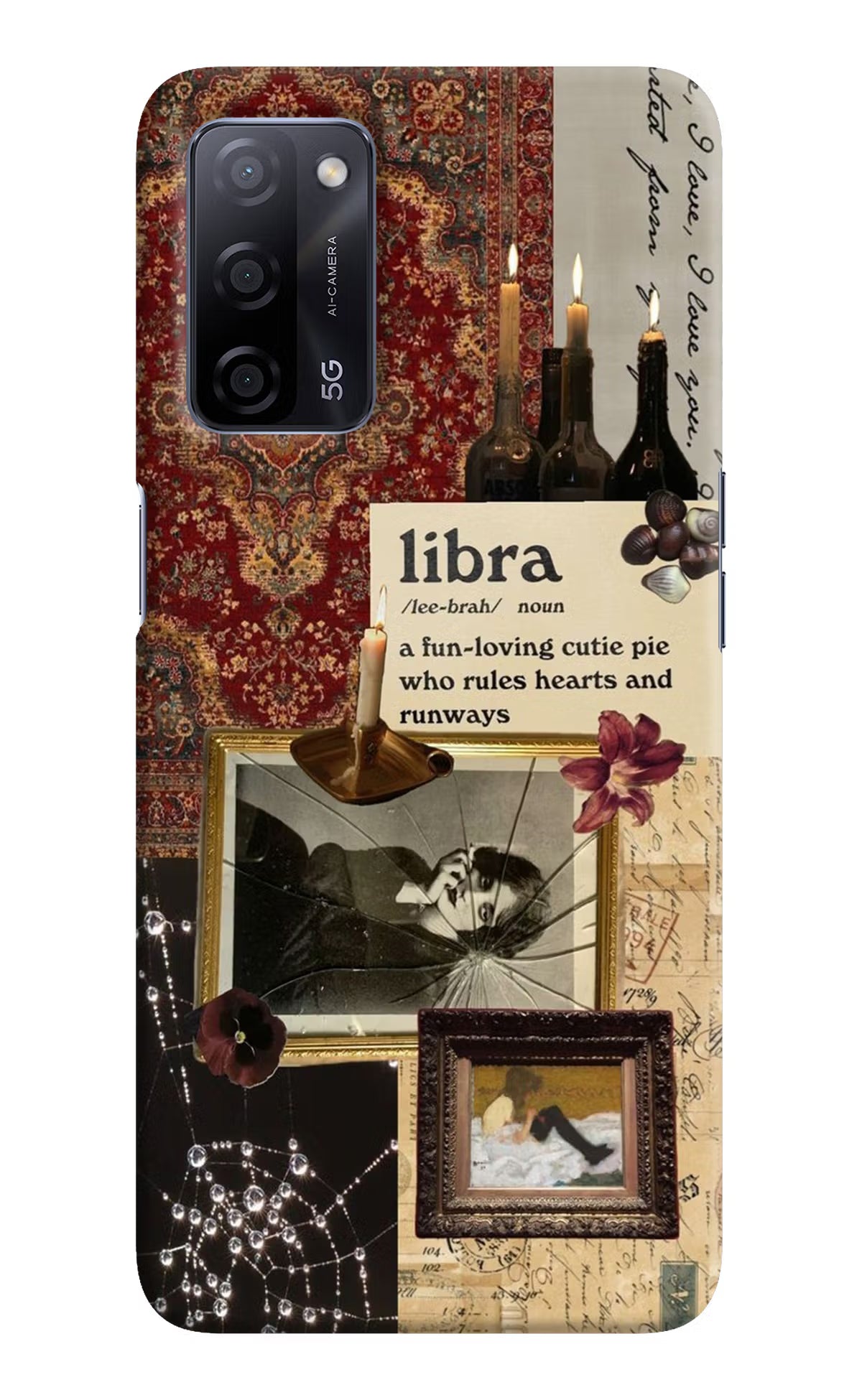 Libra Zodiac Oppo A53s 5G Back Cover - Libra Zodiac Oppo A53s 5G Hard Case Back Cover by Casekaro Libra Zodiac Oppo A53s 5G Hard Case Back Cover by Casekaro