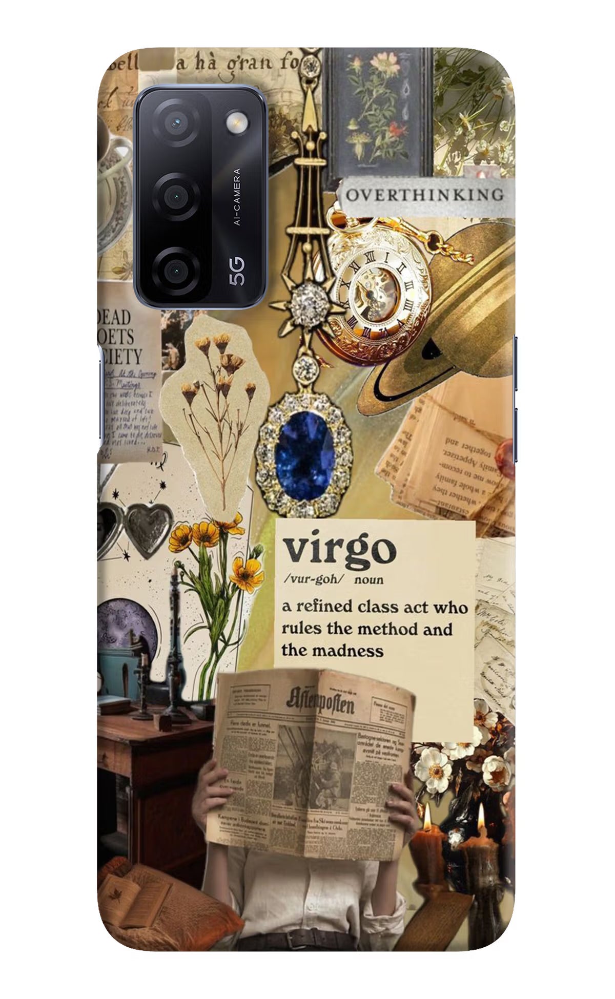 Virgo Zodiac Oppo A53s 5G Back Cover - Virgo Zodiac Oppo A53s 5G Hard Case Back Cover by Casekaro Virgo Zodiac Oppo A53s 5G Hard Case Back Cover by Casekaro