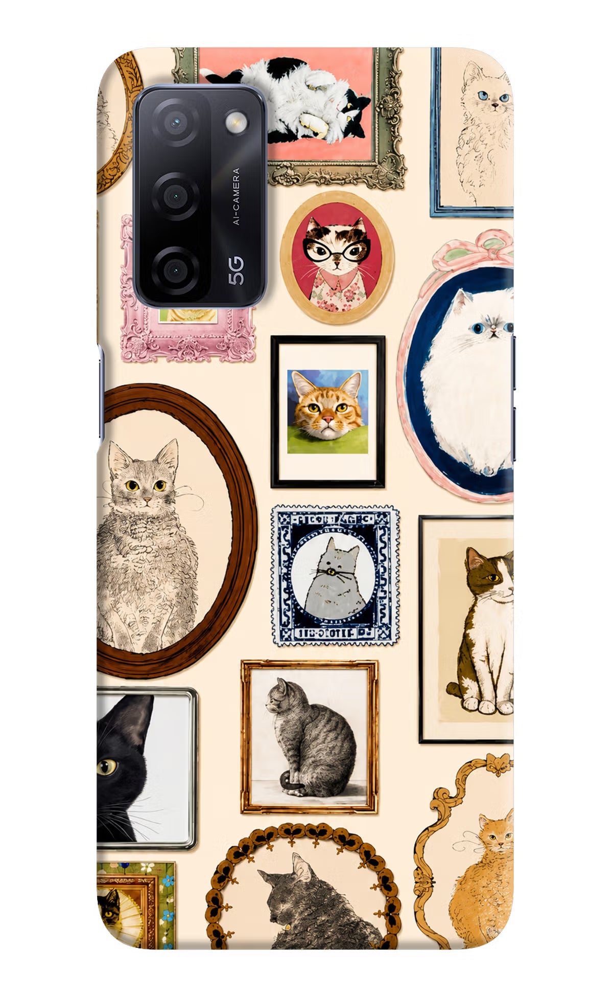 Mirror Cats Oppo A53s 5G Back Cover - Mirror Cats Oppo A53s 5G Back Cover Mirror Cats Oppo A53s 5G Back Cover