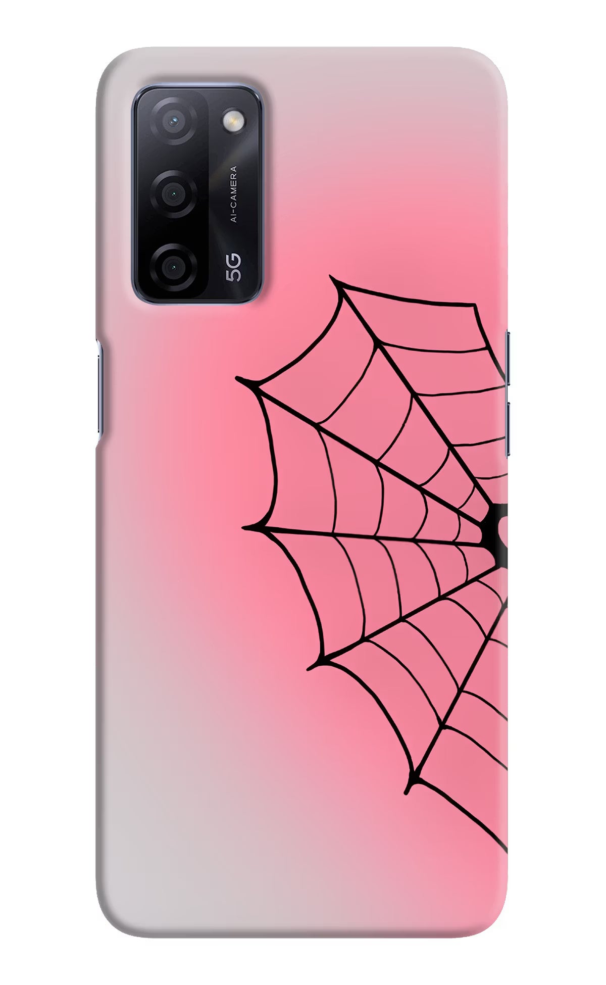 Pink Web Oppo A53s 5G Back Cover - Pink Web Oppo A53s 5G Back Cover Pink Web Oppo A53s 5G Back Cover