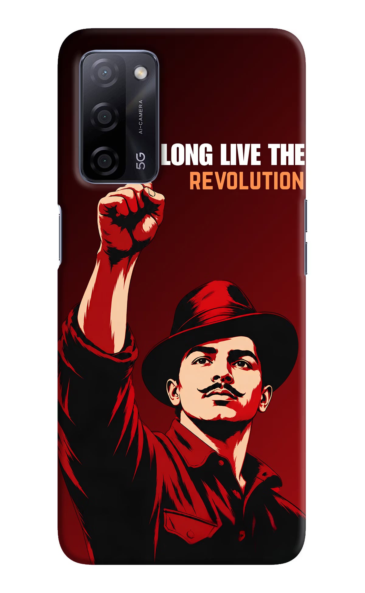 Bhagat Singh Revolution Oppo A53s 5G Back Cover - Bhagat Singh Revolution Oppo A53s 5G Back Cover Bhagat Singh Revolution Oppo A53s 5G Back Cover