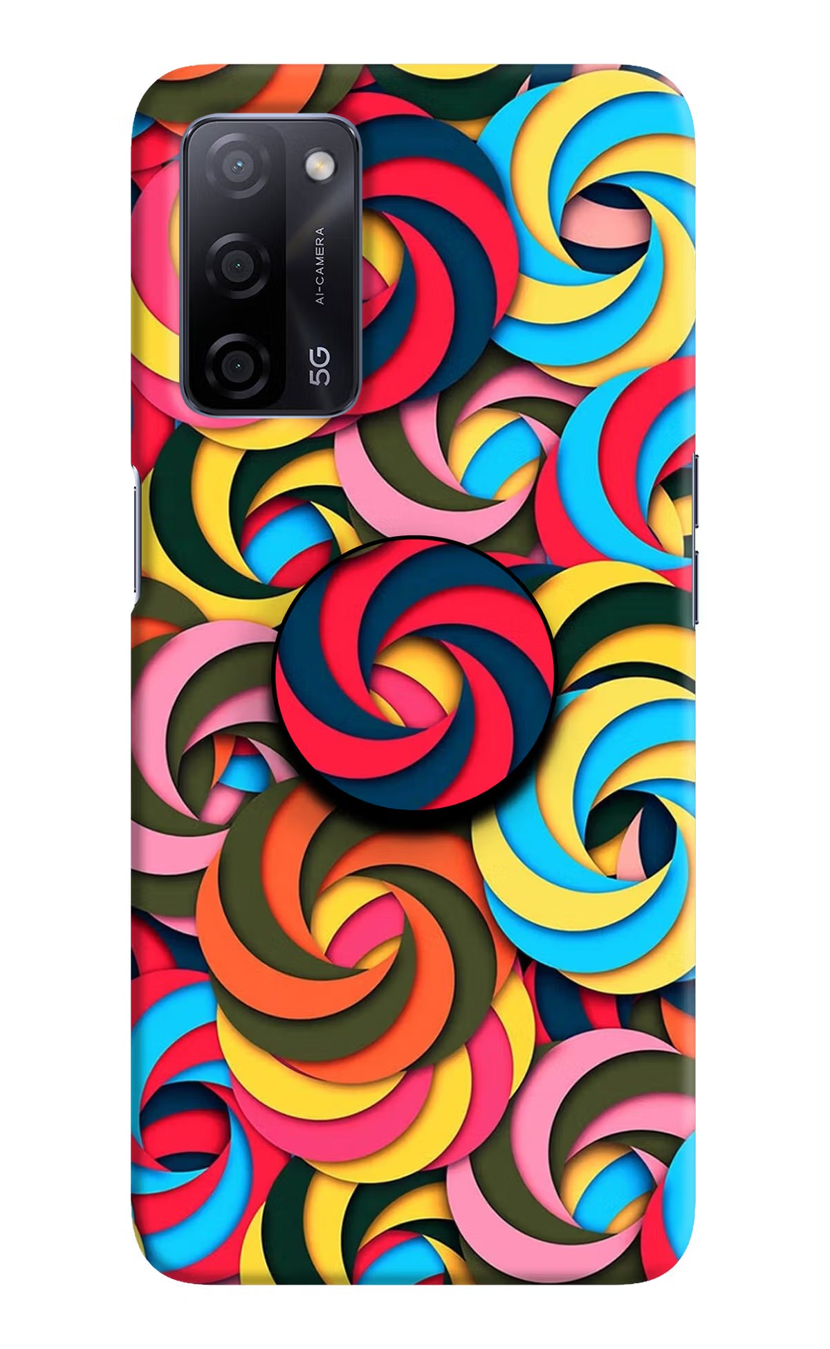 Spiral Pattern Oppo A53s 5G Pop Case - Spiral Pattern Oppo A53s 5G Pop Case by Casekaro Spiral Pattern Oppo A53s 5G Pop Case by Casekaro