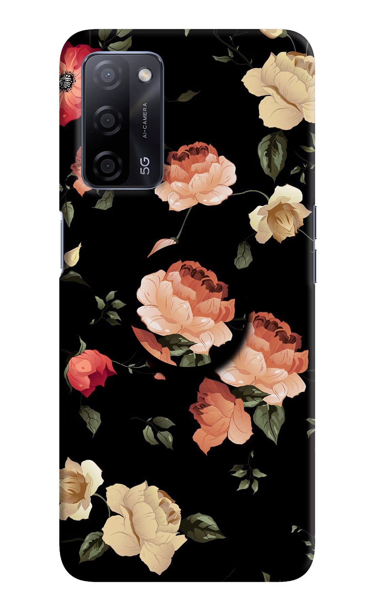 Flowers Oppo A53s 5G Pop Case - Flowers Oppo A53s 5G Pop Case by Casekaro Flowers Oppo A53s 5G Pop Case by Casekaro