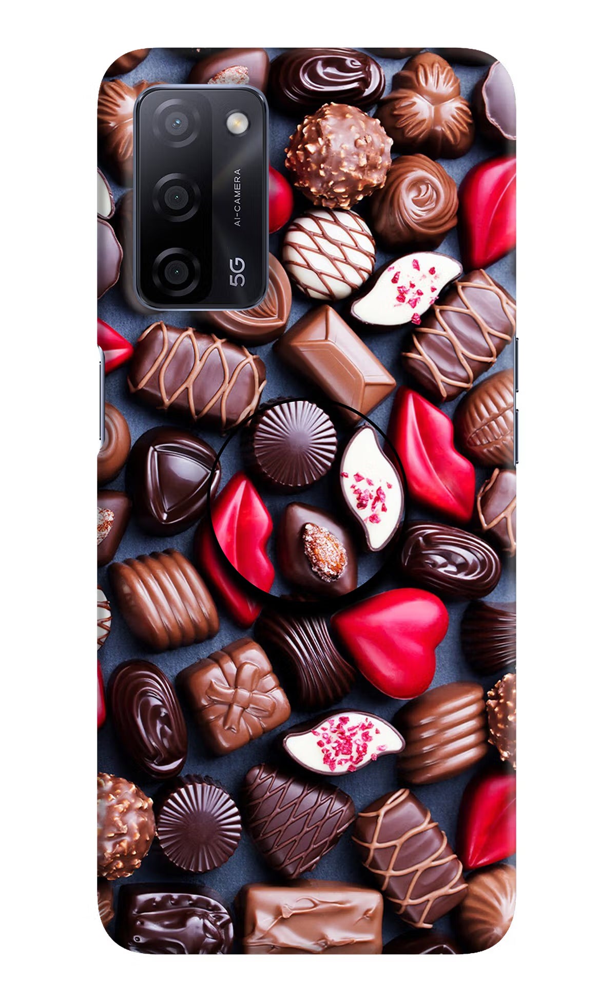 Chocolates Oppo A53s 5G Pop Case - Chocolates Oppo A53s 5G Pop Case by Casekaro Chocolates Oppo A53s 5G Pop Case by Casekaro