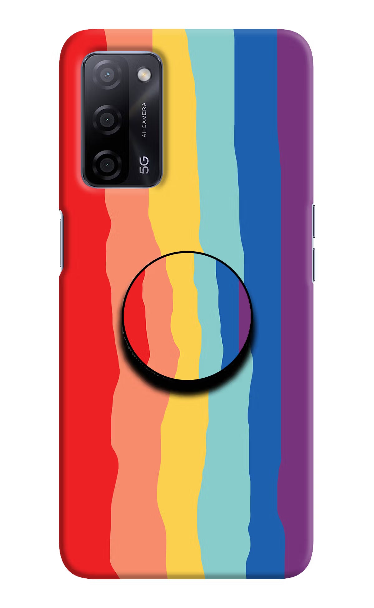 Rainbow Oppo A53s 5G Pop Case - Rainbow Oppo A53s 5G Pop Case by Casekaro Rainbow Oppo A53s 5G Pop Case by Casekaro