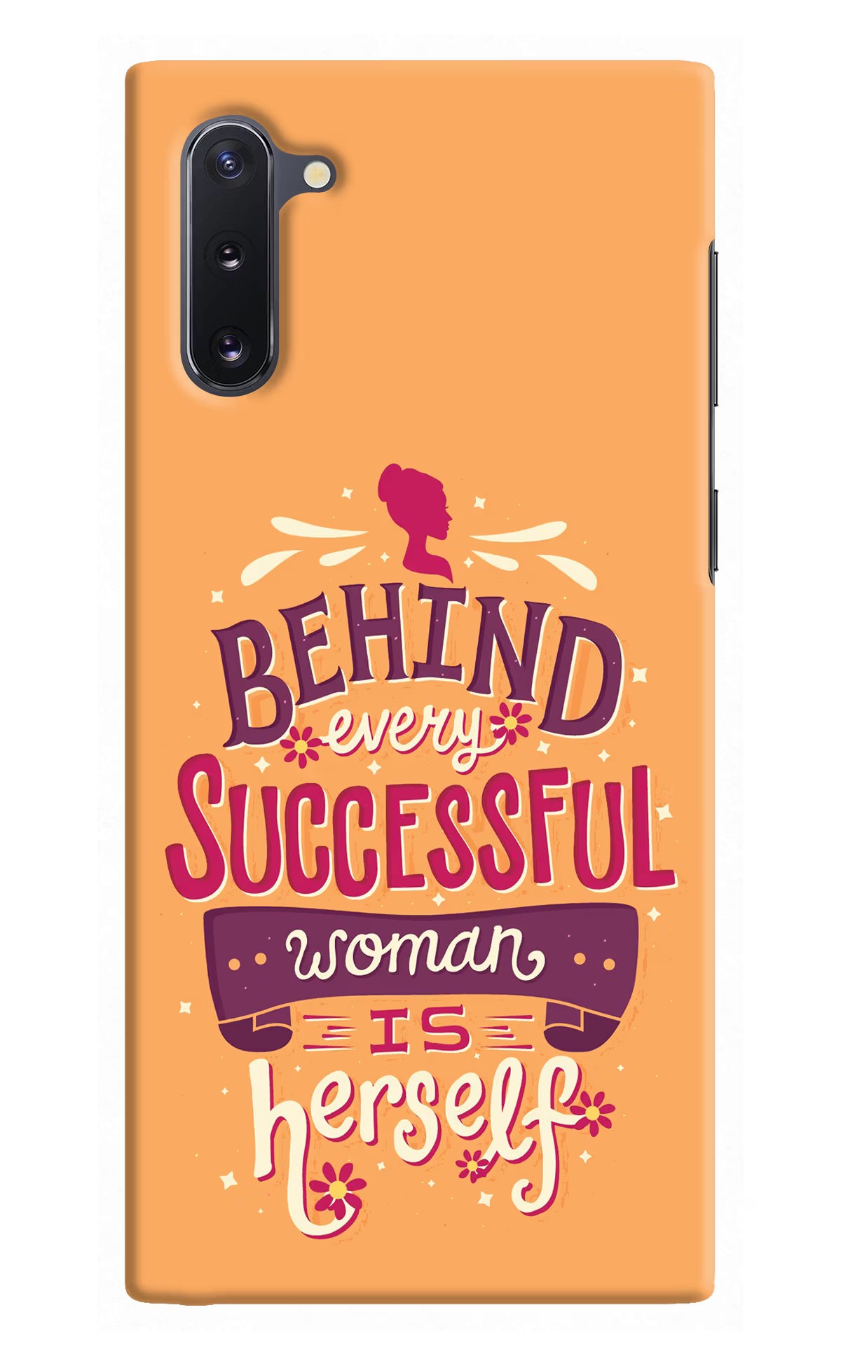 Behind Every Successful Woman There Is Herself Samsung Note 10 Back Cover - Behind Every Successful Woman There Is Herself Samsung Note 10 Hard Case Back Cover by Casekaro Behind Every Successful Woman There Is Herself Samsung Note 10 Hard Case Back Cover by Casekaro