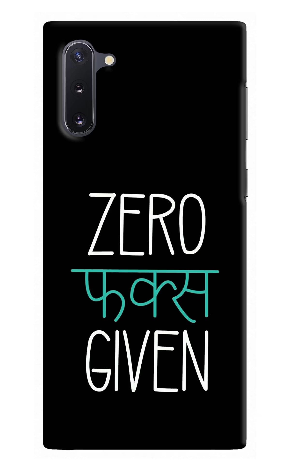 Zero Fucks Given Samsung Note 10 Back Cover - Zero Fucks Given Samsung Note 10 Hard Case Back Cover by Casekaro Zero Fucks Given Samsung Note 10 Hard Case Back Cover by Casekaro