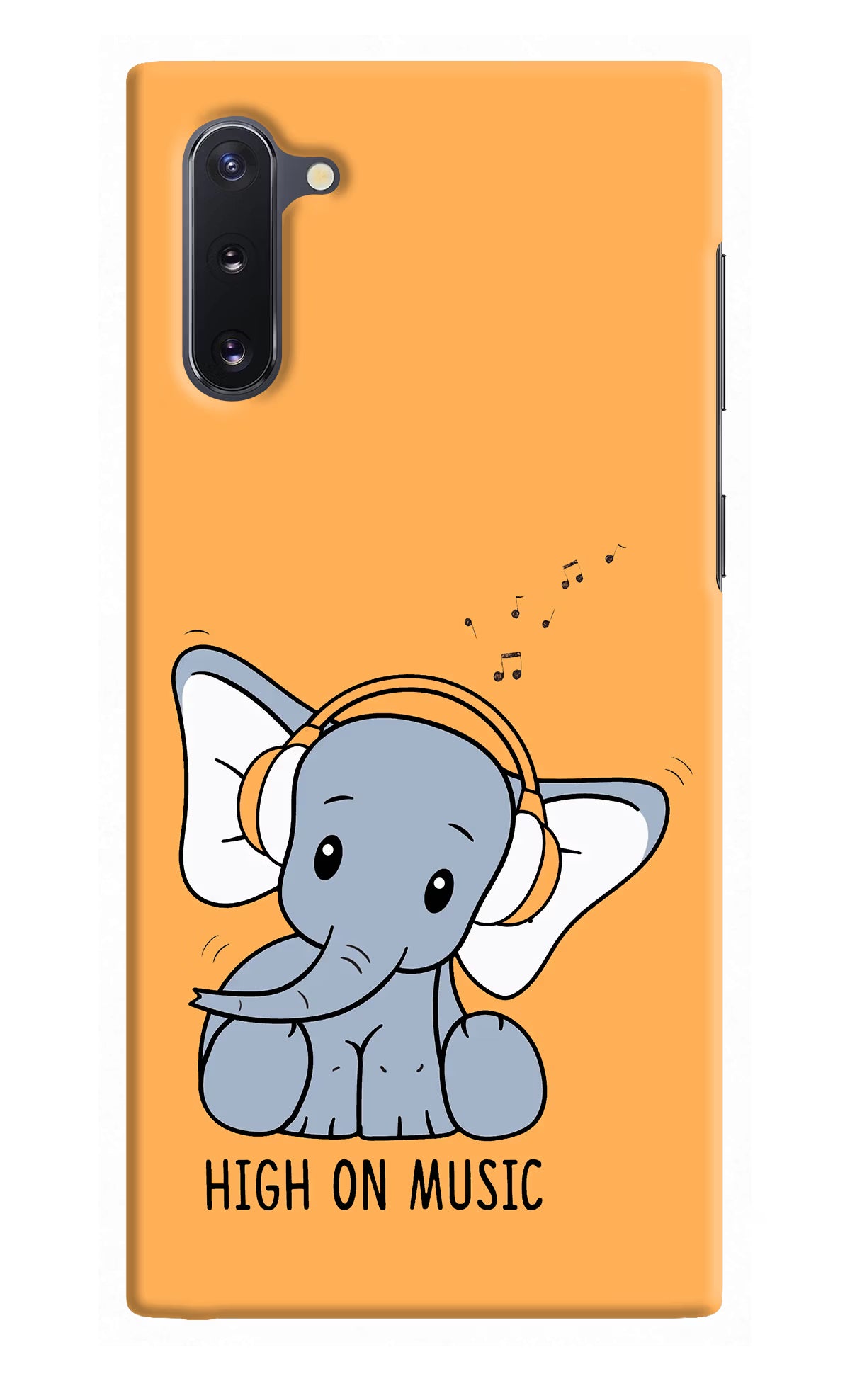 High On Music Samsung Note 10 Back Cover - High On Music Samsung Note 10 Hard Case Back Cover by Casekaro High On Music Samsung Note 10 Hard Case Back Cover by Casekaro