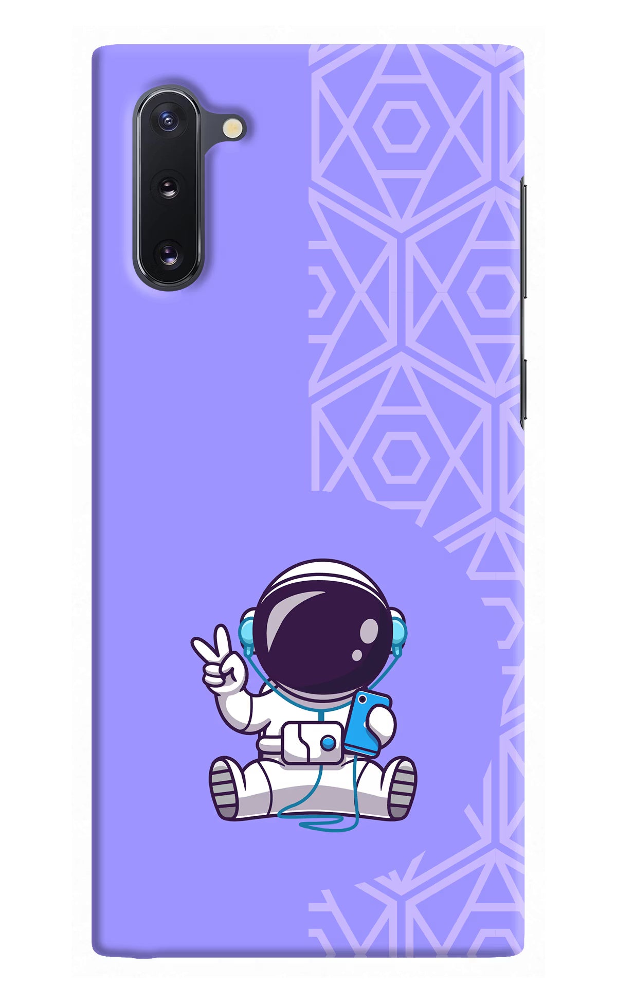 Cute Astronaut Chilling Samsung Note 10 Back Cover - Cute Astronaut Chilling Samsung Note 10 Hard Case Back Cover by Casekaro Cute Astronaut Chilling Samsung Note 10 Hard Case Back Cover by Casekaro