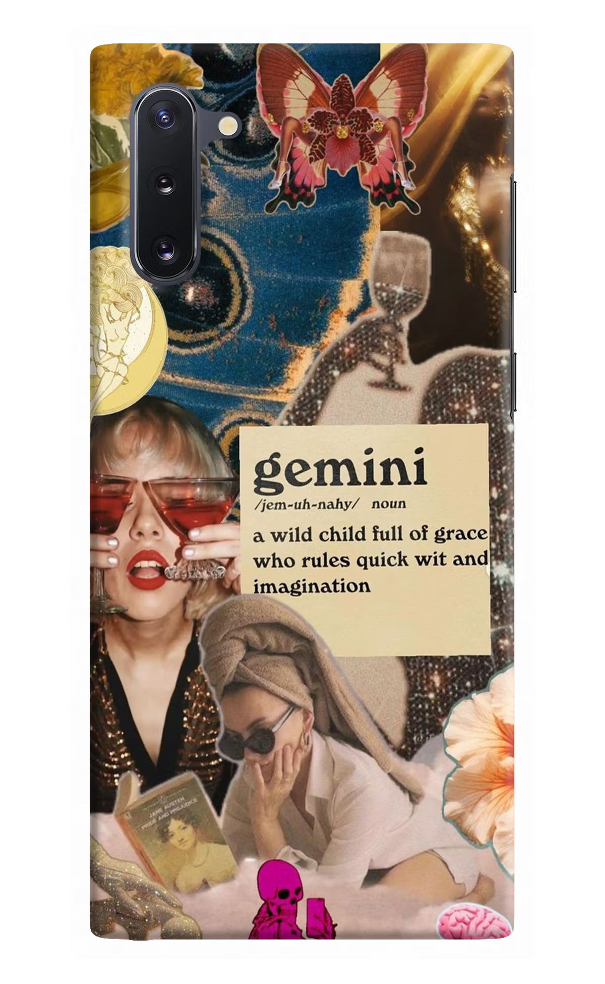Gemini Zodiac Samsung Note 10 Back Cover - Gemini Zodiac Samsung Note 10 Hard Case Back Cover by Casekaro Gemini Zodiac Samsung Note 10 Hard Case Back Cover by Casekaro