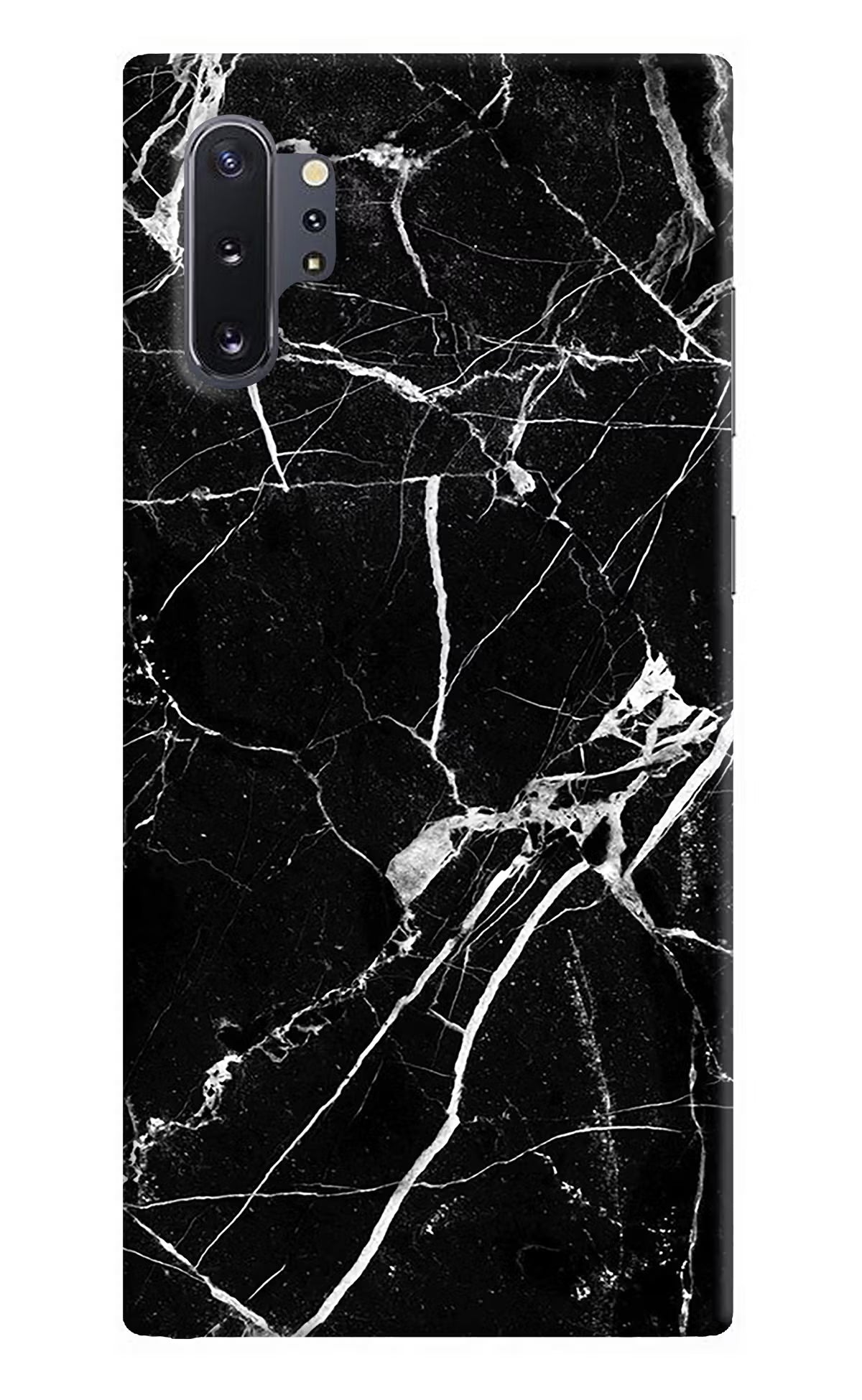 Black Marble Pattern Samsung Note 10 Plus Back Cover - Black Marble Pattern Samsung Note 10 Plus Hard Case Back Cover by Casekaro Black Marble Pattern Samsung Note 10 Plus Hard Case Back Cover by Casekaro