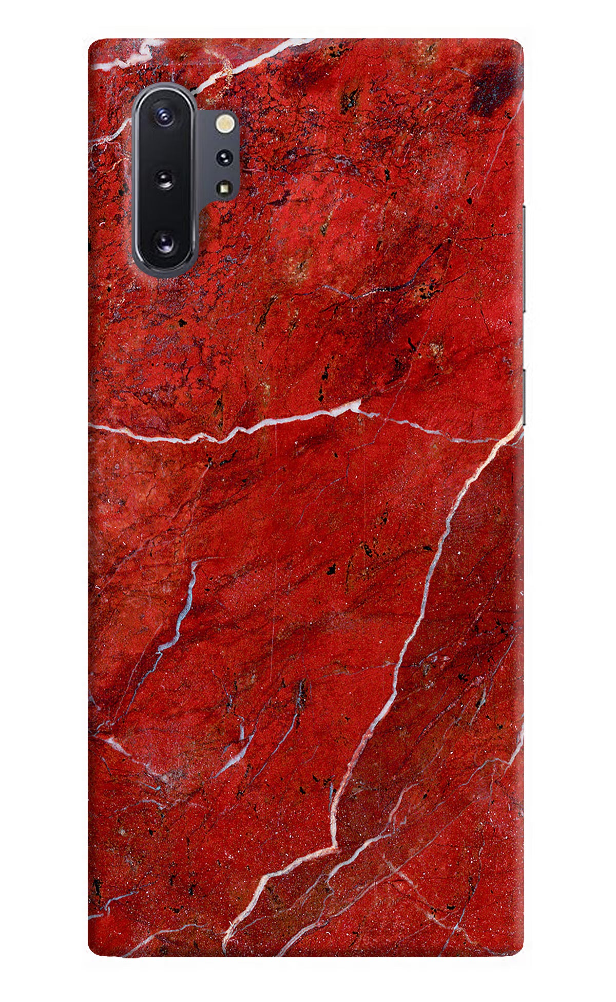 Red Marble Design Samsung Note 10 Plus Back Cover - Red Marble Design Samsung Note 10 Plus Hard Case Back Cover by Casekaro Red Marble Design Samsung Note 10 Plus Hard Case Back Cover by Casekaro