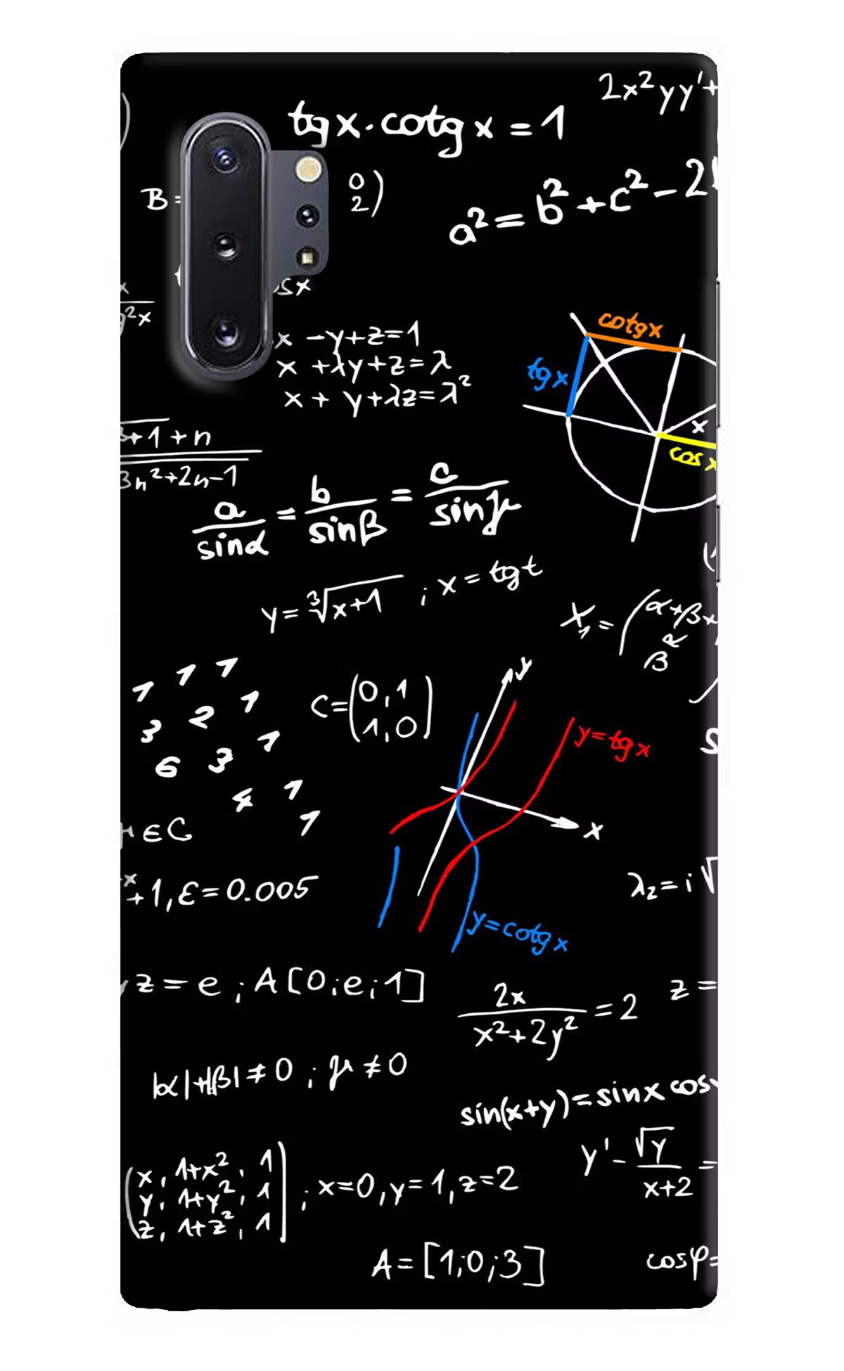 Mathematics Formula Samsung Note 10 Plus Back Cover - Mathematics Formula Samsung Note 10 Plus Hard Case Back Cover by Casekaro Mathematics Formula Samsung Note 10 Plus Hard Case Back Cover by Casekaro