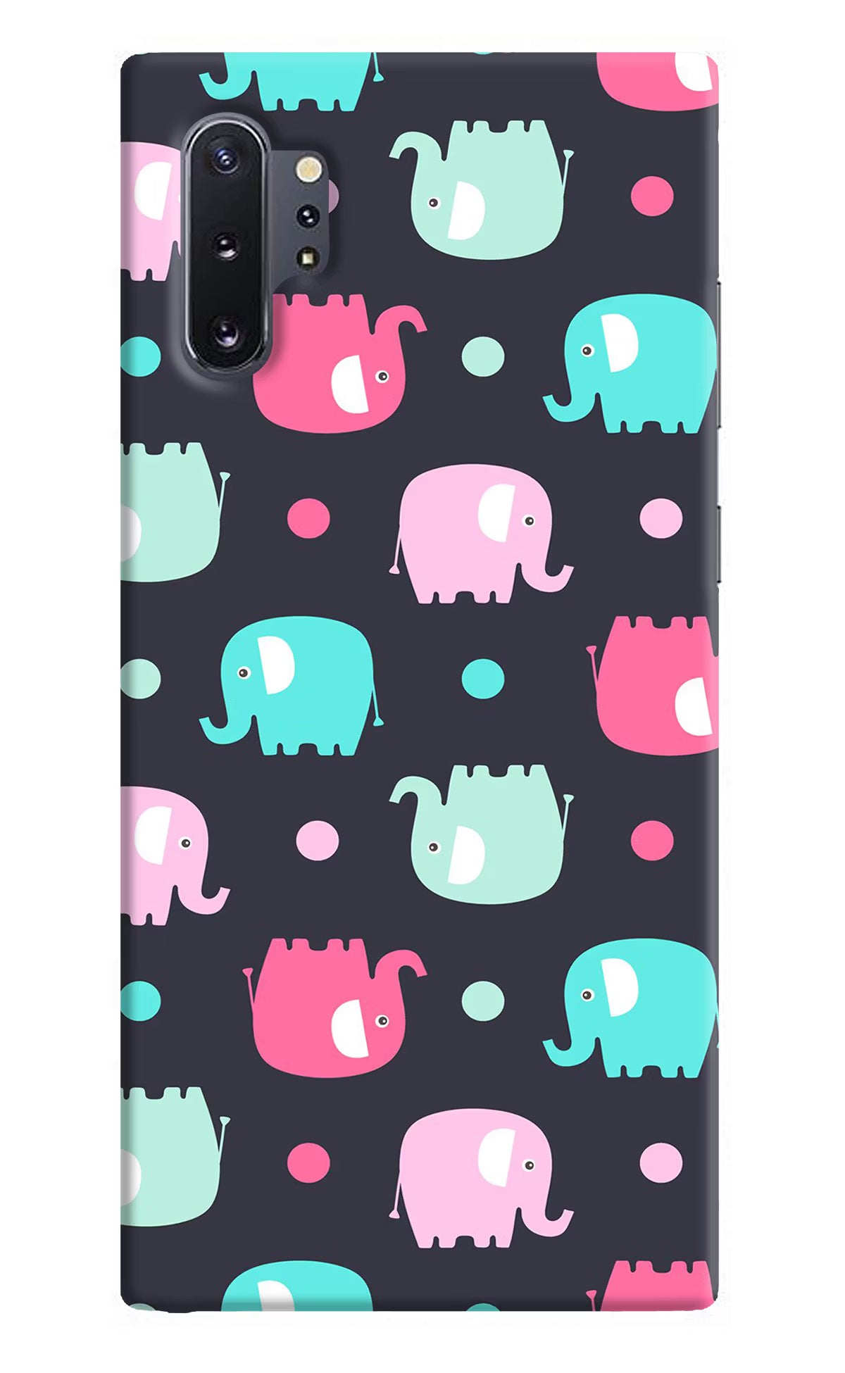 Elephants Samsung Note 10 Plus Back Cover - Elephants Samsung Note 10 Plus Hard Case Back Cover by Casekaro Elephants Samsung Note 10 Plus Hard Case Back Cover by Casekaro
