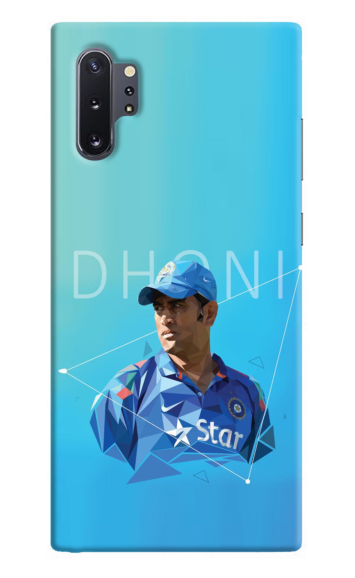 Dhoni Artwork Samsung Note 10 Plus Back Cover - Dhoni Artwork Samsung Note 10 Plus Hard Case Back Cover by Casekaro Dhoni Artwork Samsung Note 10 Plus Hard Case Back Cover by Casekaro