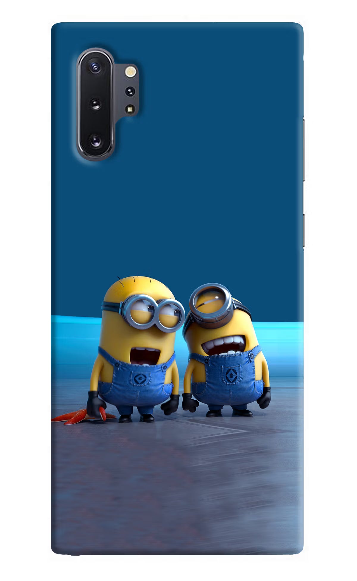 Minion Laughing Samsung Note 10 Plus Back Cover - Minion Laughing Samsung Note 10 Plus Hard Case Back Cover by Casekaro Minion Laughing Samsung Note 10 Plus Hard Case Back Cover by Casekaro
