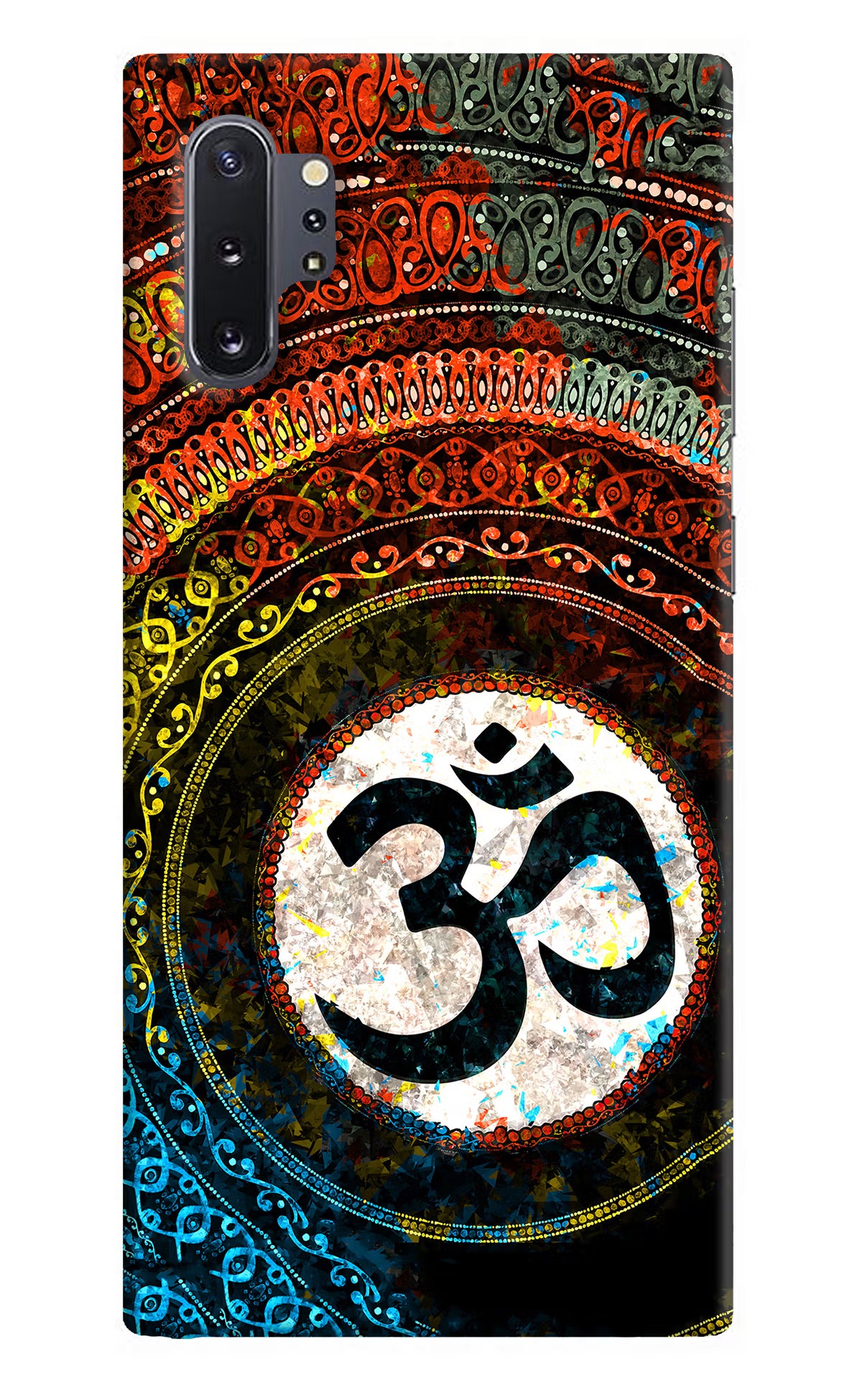 Om Cultural Samsung Note 10 Plus Back Cover - Om Cultural Samsung Note 10 Plus Hard Case Back Cover by Casekaro Om Cultural Samsung Note 10 Plus Hard Case Back Cover by Casekaro