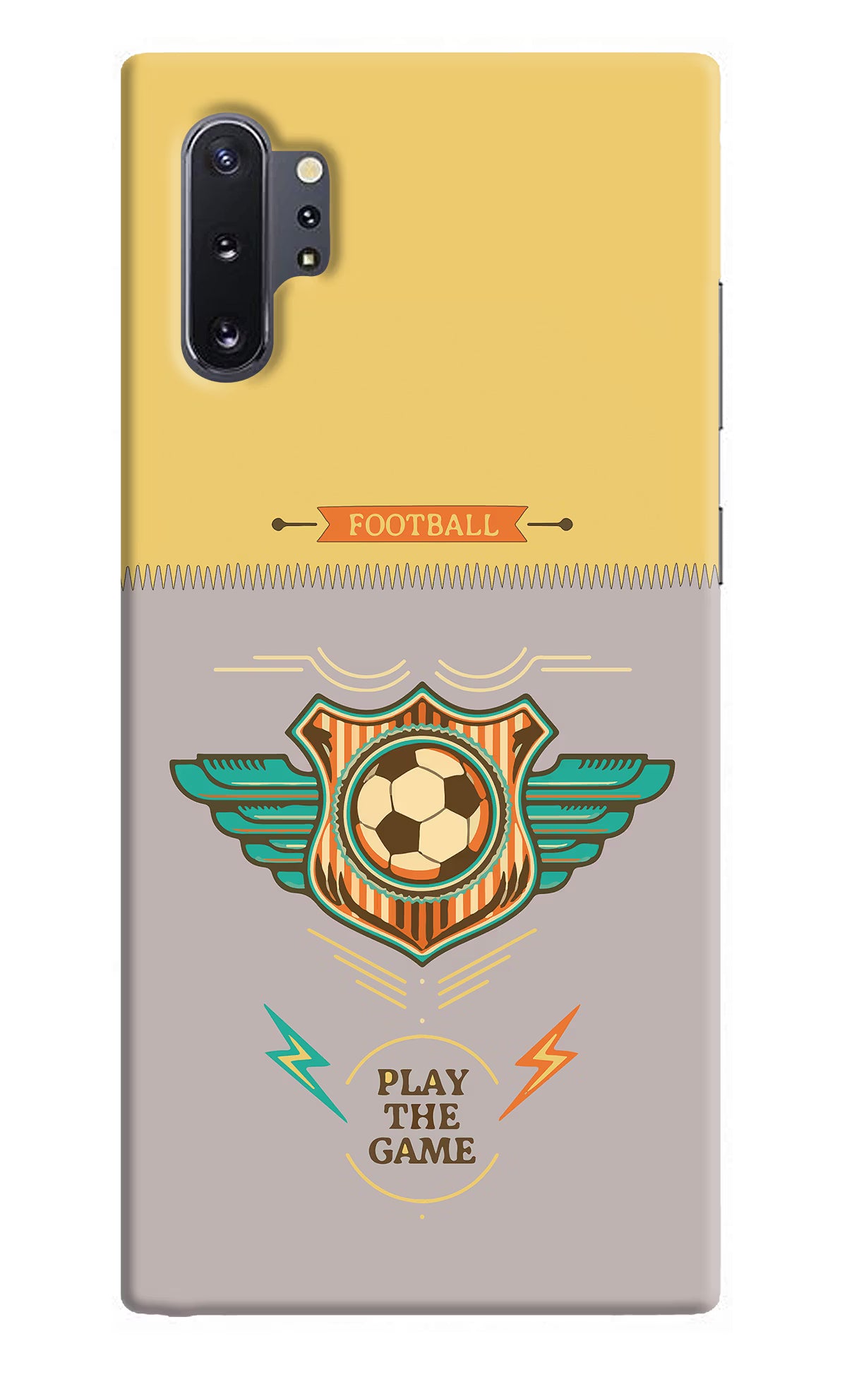 Football Samsung Note 10 Plus Back Cover - Football Samsung Note 10 Plus Hard Case Back Cover by Casekaro Football Samsung Note 10 Plus Hard Case Back Cover by Casekaro