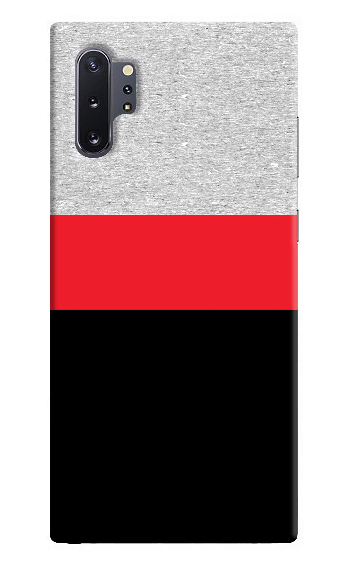 Tri Color Pattern Samsung Note 10 Plus Back Cover - Tri Color Pattern Samsung Note 10 Plus Hard Case Back Cover by Casekaro Tri Color Pattern Samsung Note 10 Plus Hard Case Back Cover by Casekaro