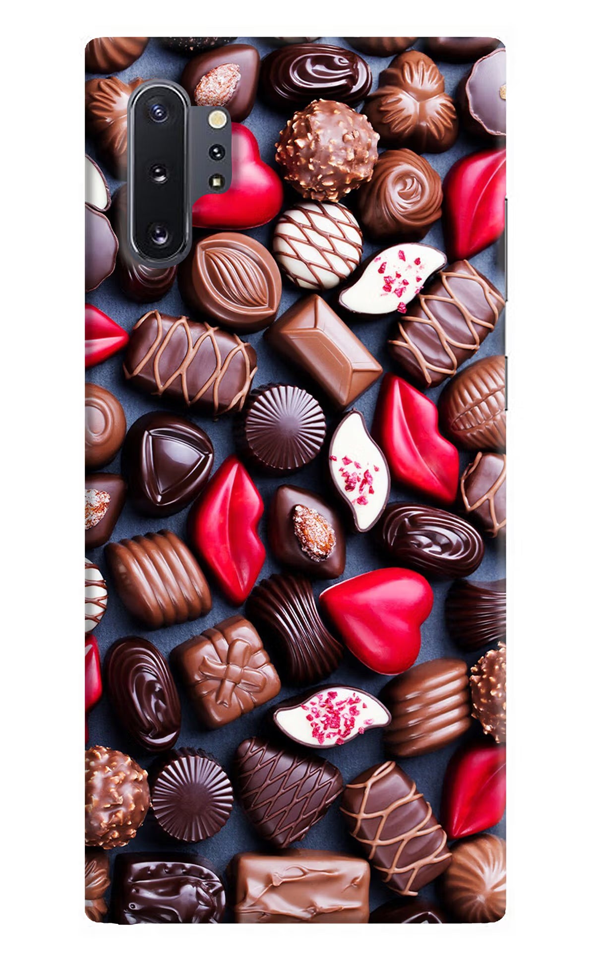Chocolates Samsung Note 10 Plus Back Cover - Chocolates Samsung Note 10 Plus Hard Case Back Cover by Casekaro Chocolates Samsung Note 10 Plus Hard Case Back Cover by Casekaro
