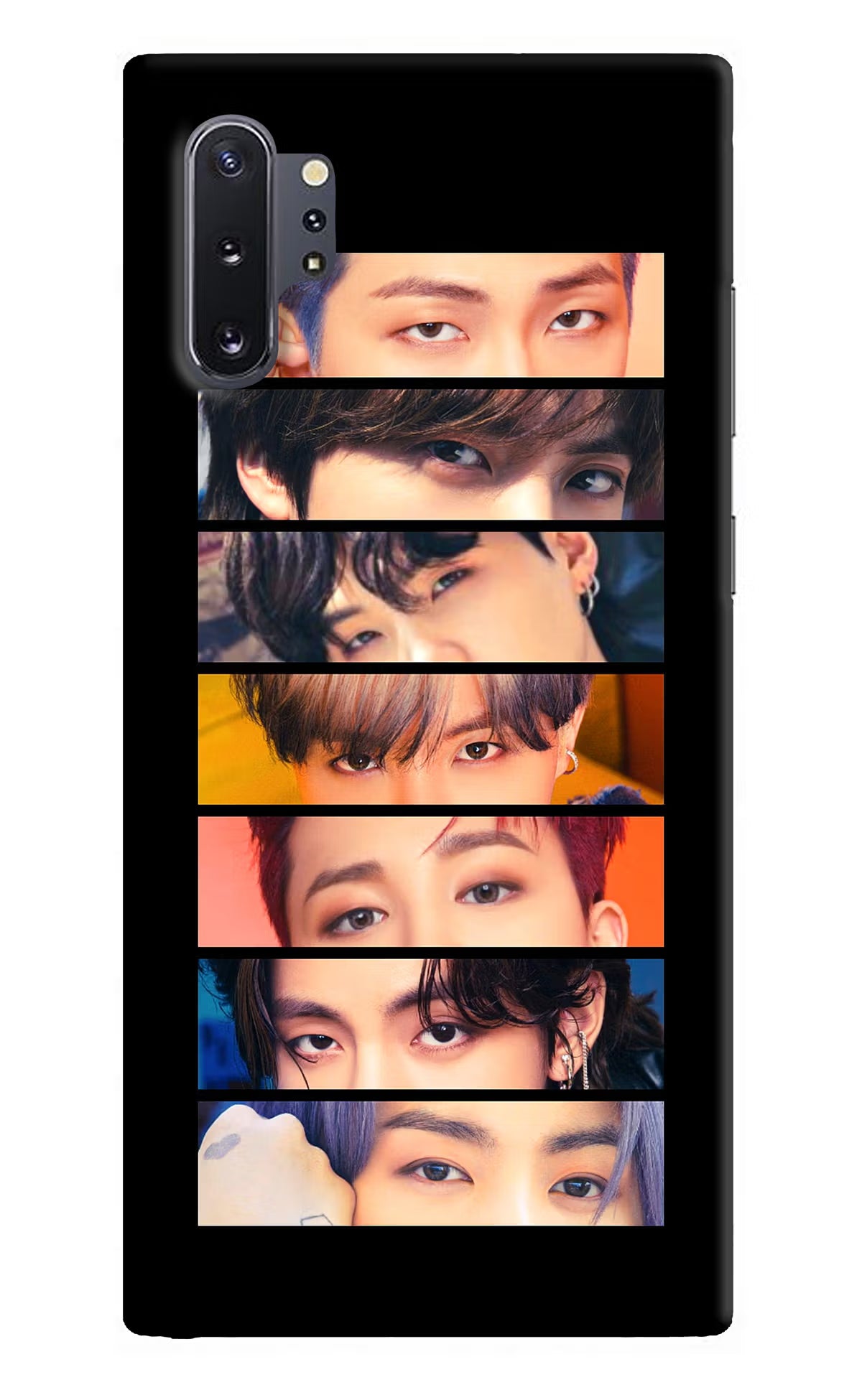 BTS Eyes Samsung Note 10 Plus Back Cover - BTS Eyes Samsung Note 10 Plus Hard Case Back Cover by Casekaro BTS Eyes Samsung Note 10 Plus Hard Case Back Cover by Casekaro