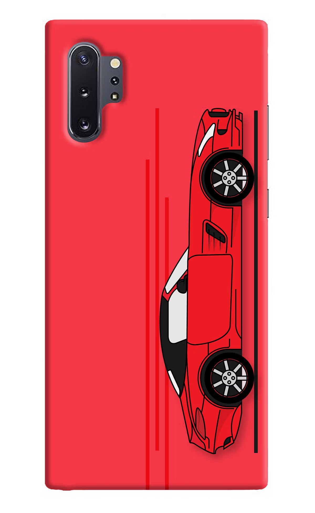 Red Velocity Samsung Note 10 Plus Back Cover - Red Velocity Samsung Note 10 Plus Hard Case Back Cover by Casekaro Red Velocity Samsung Note 10 Plus Hard Case Back Cover by Casekaro