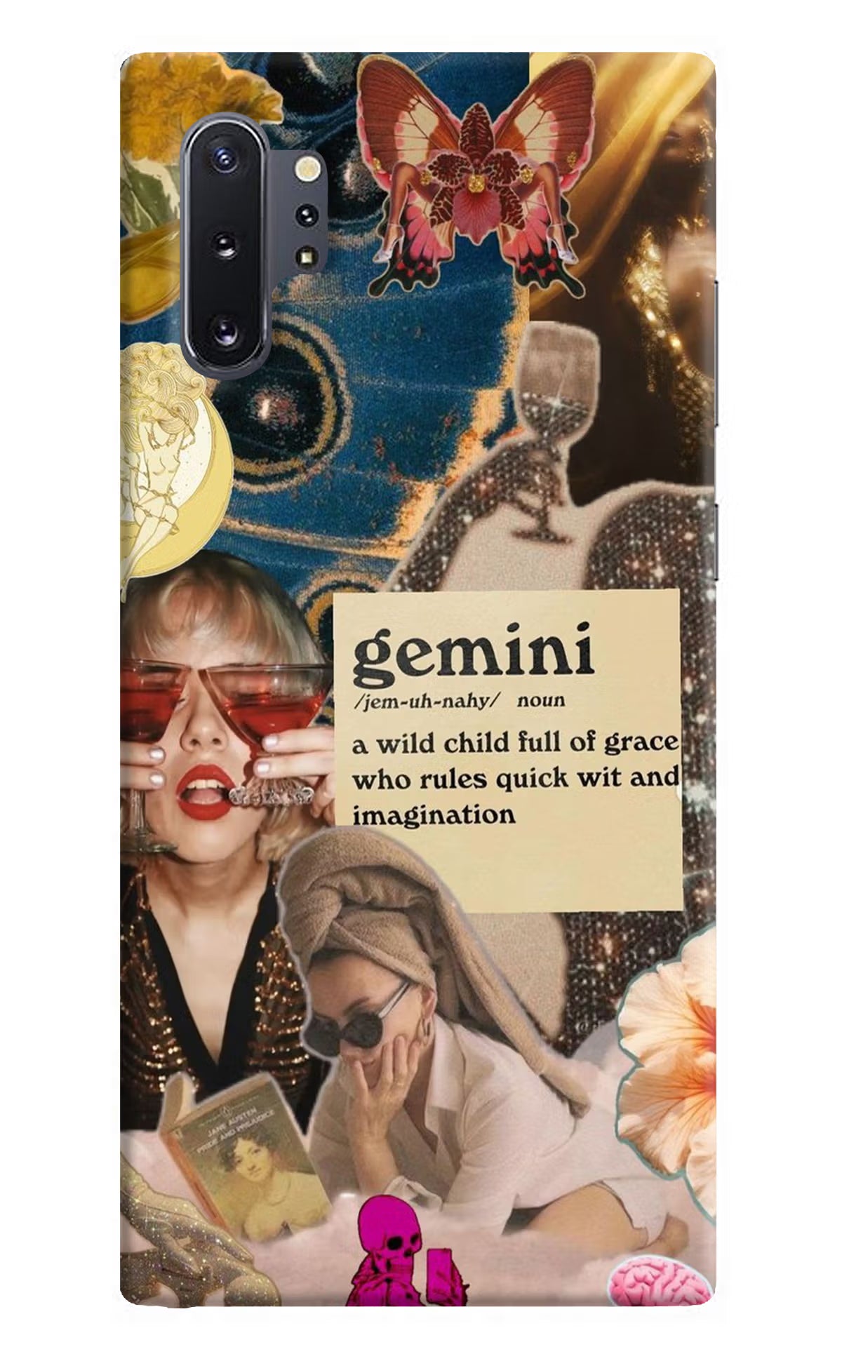 Gemini Zodiac Samsung Note 10 Plus Back Cover - Gemini Zodiac Samsung Note 10 Plus Hard Case Back Cover by Casekaro Gemini Zodiac Samsung Note 10 Plus Hard Case Back Cover by Casekaro