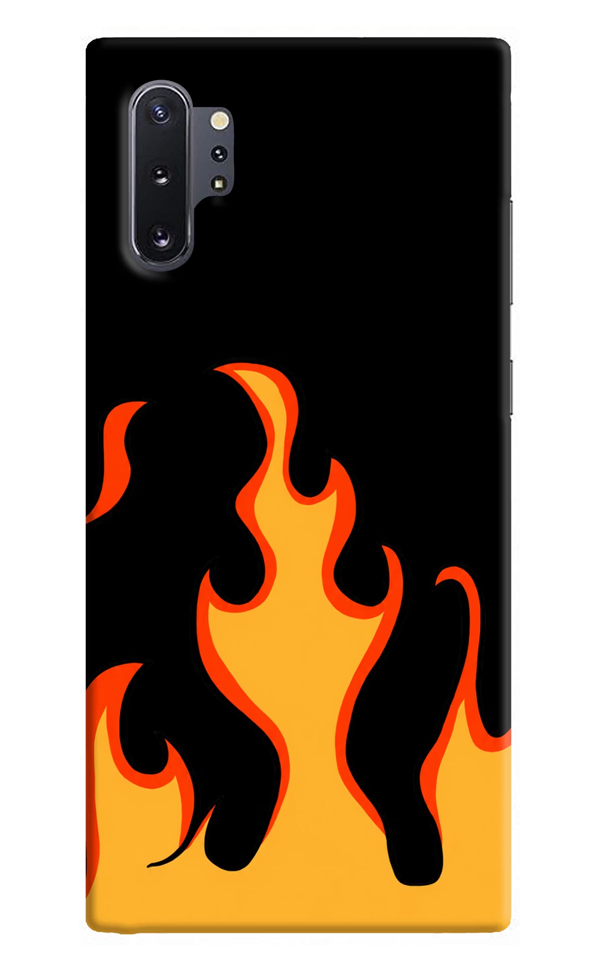 Fired Up – Black Samsung Note 10 Plus Back Cover - Fired Up – Black Samsung Note 10 Plus Hard Case Back Cover by Casekaro Fired Up – Black Samsung Note 10 Plus Hard Case Back Cover by Casekaro