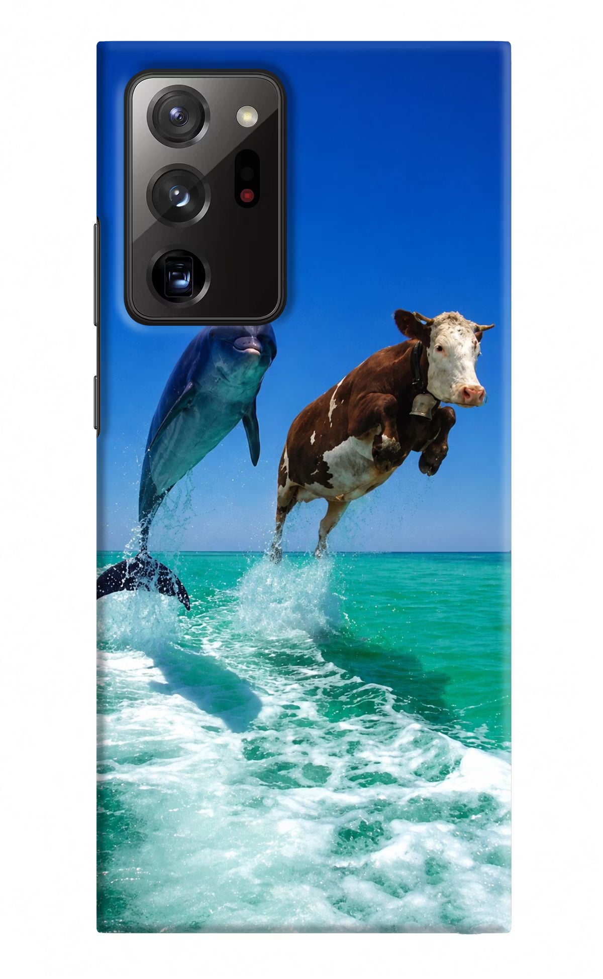 Dolphin vs Cow Samsung Note 20 Ultra Back Cover - Dolphin vs Cow Samsung Note 20 Ultra Back Cover Dolphin vs Cow Samsung Note 20 Ultra Back Cover