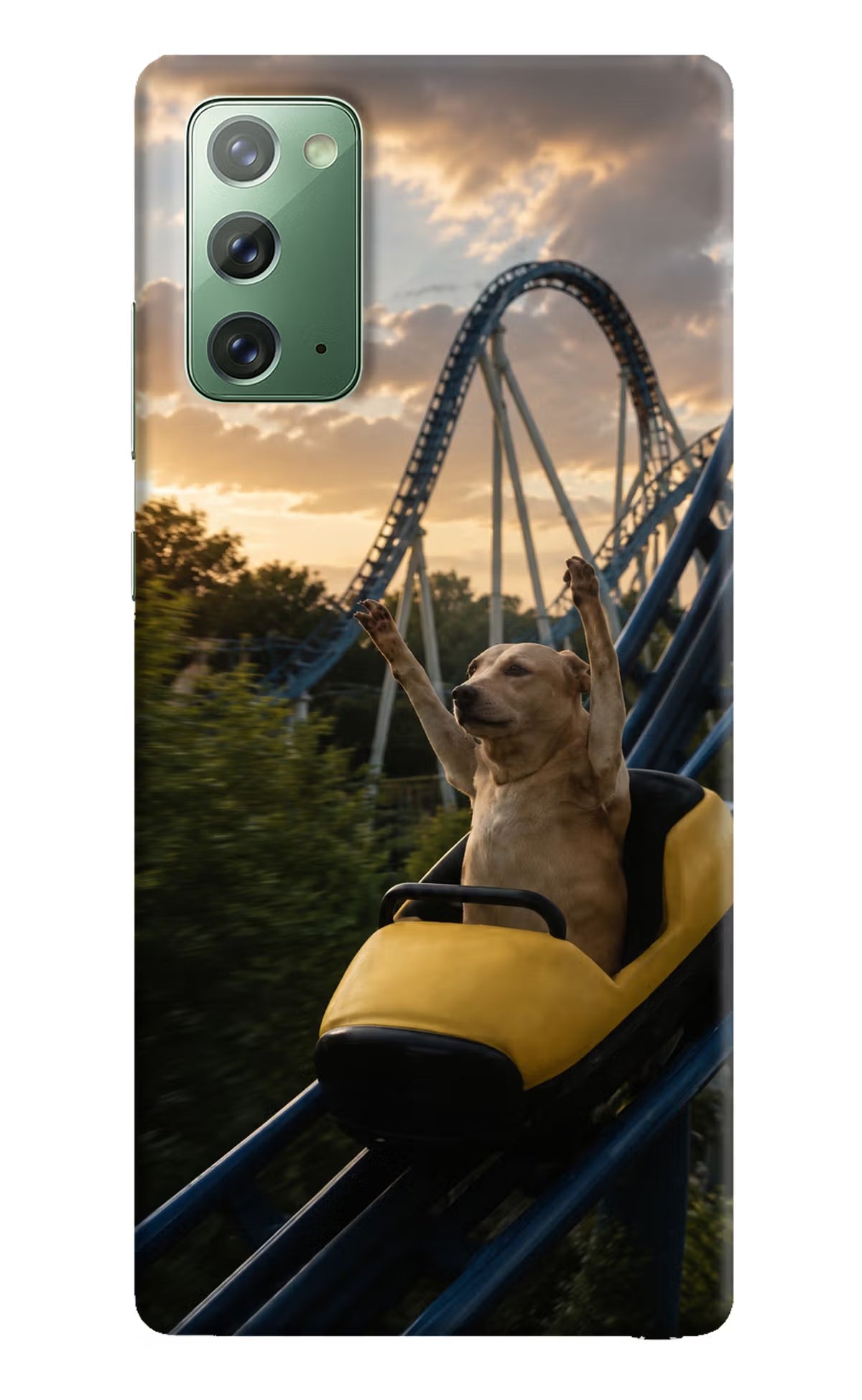 Rollercoaster Dog Samsung Note 20 Back Cover - Rollercoaster Dog Samsung Note 20 Back Cover Rollercoaster Dog Samsung Note 20 Back Cover