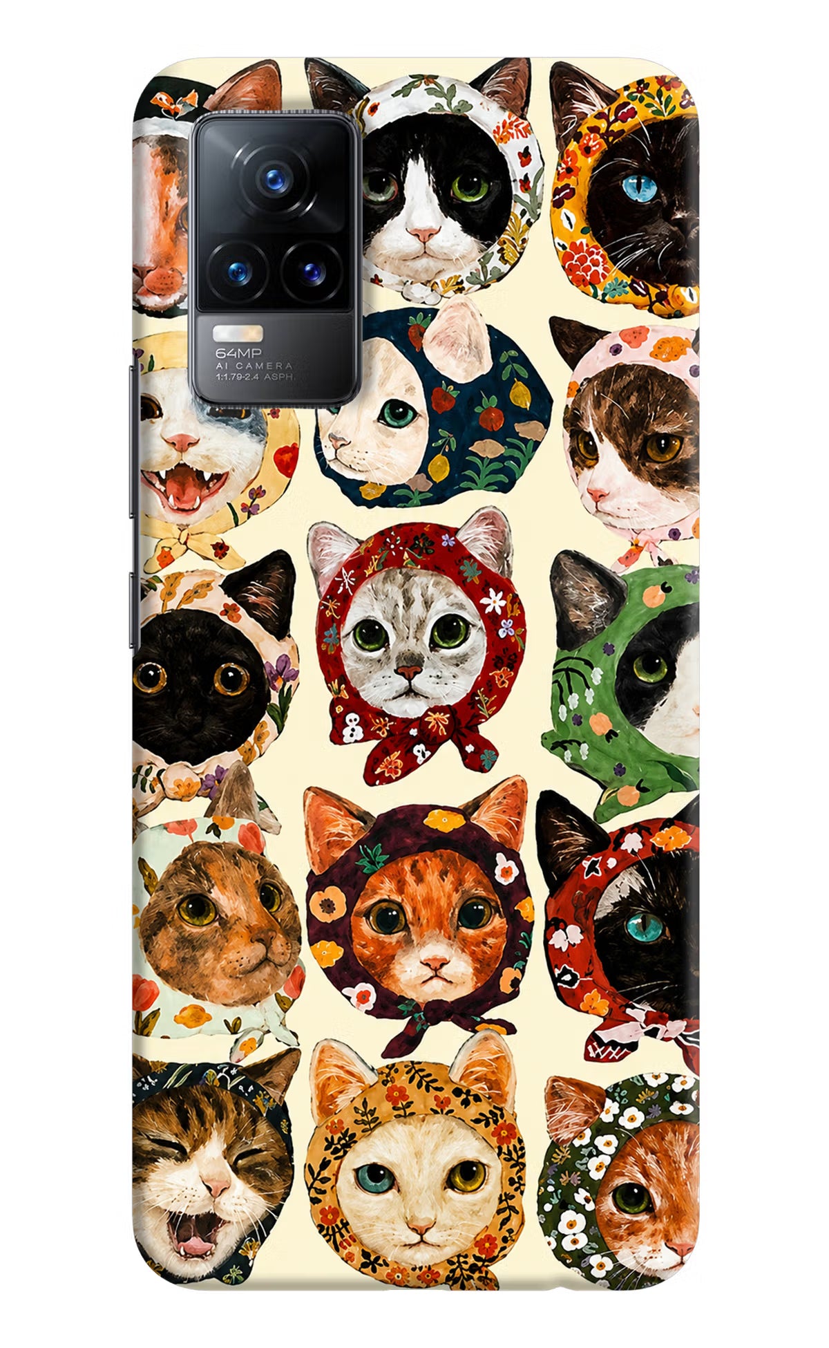 Cool Cat Vivo Y73/V21E 4G Back Cover - Cool Cat Vivo Y73/V21E 4G Back Cover Cool Cat Vivo Y73/V21E 4G Back Cover