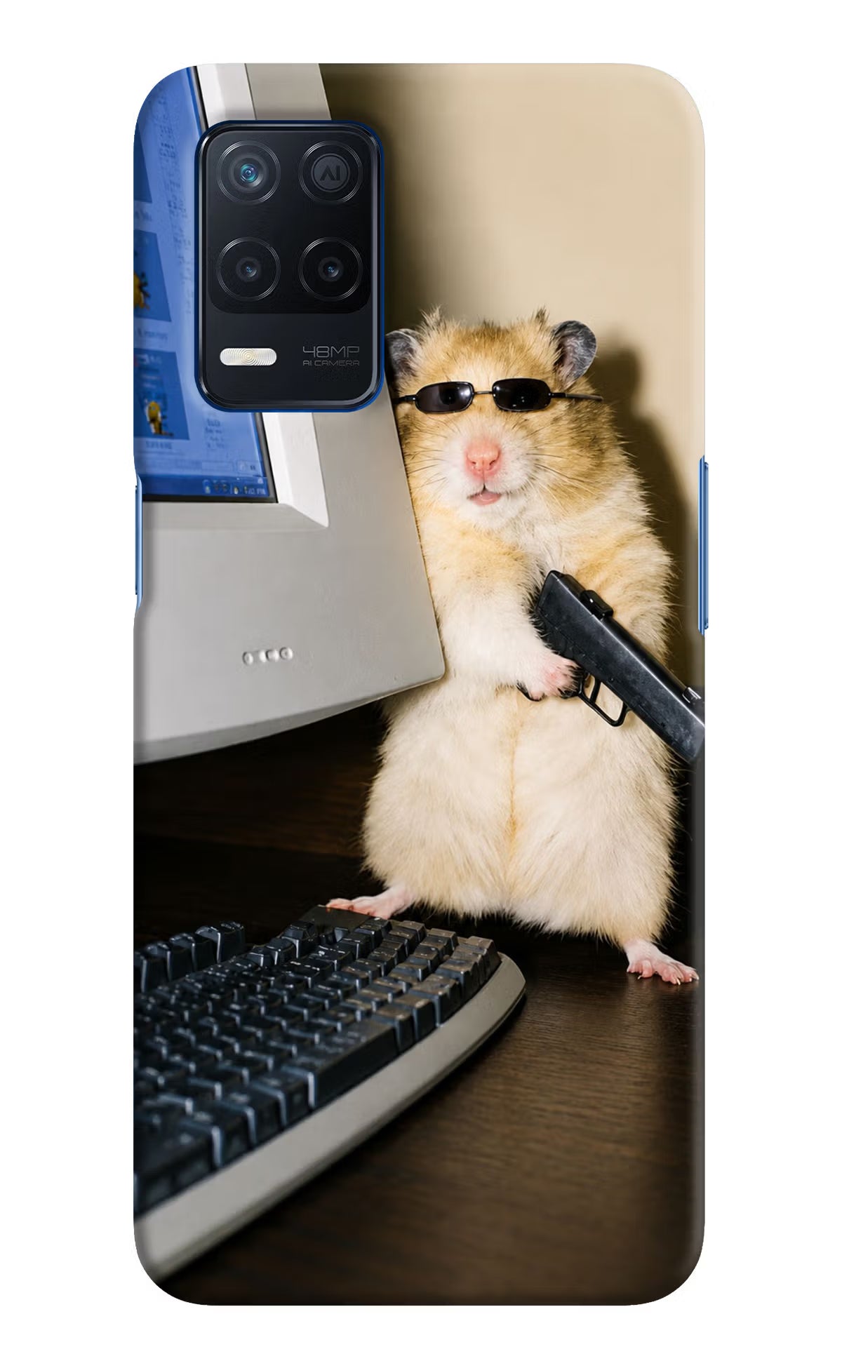 Hacker Hamster Realme Narzo 30 5G Back Cover - Hacker Hamster Realme Narzo 30 5G Back Cover Hacker Hamster Realme Narzo 30 5G Back Cover