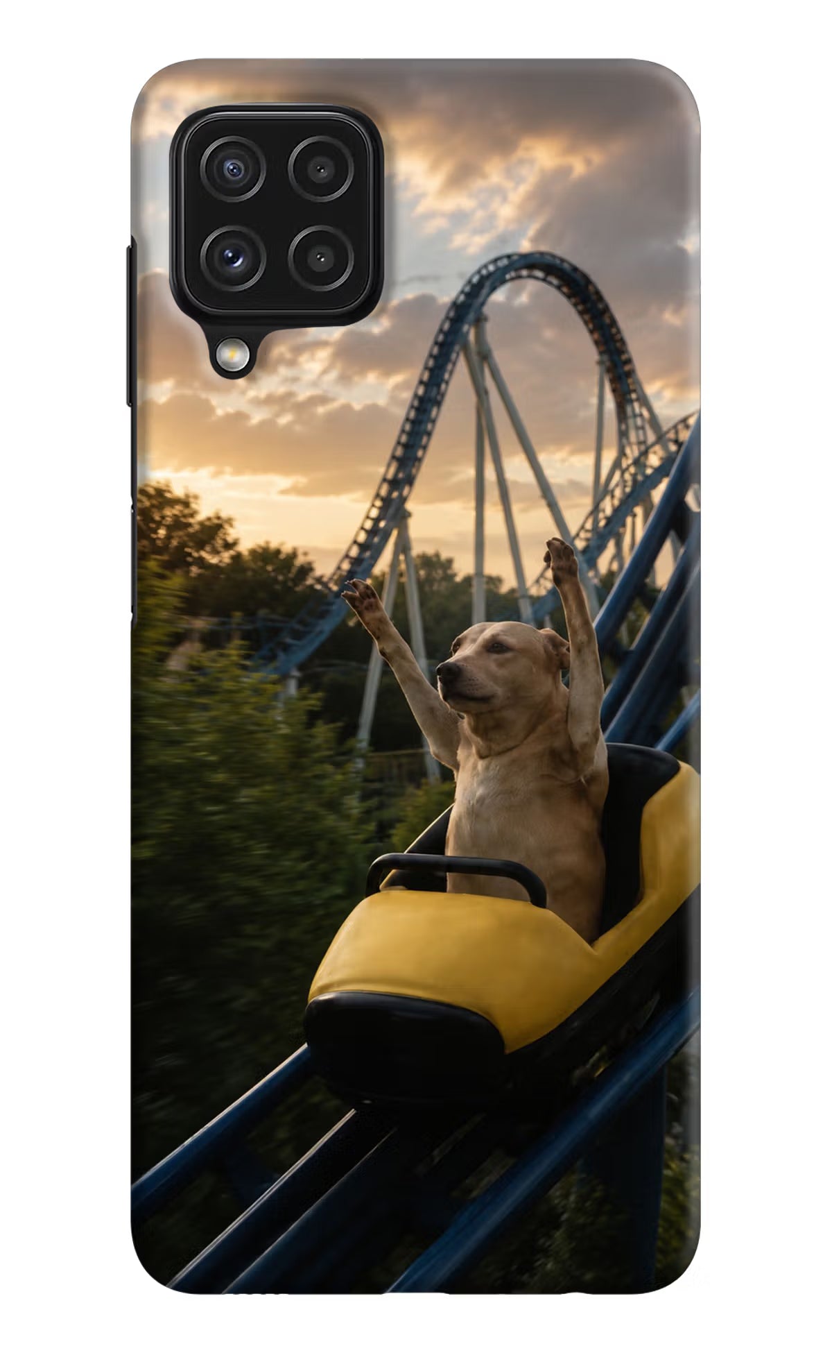 Rollercoaster Dog Samsung M32 Back Cover - Rollercoaster Dog Samsung M32 Back Cover Rollercoaster Dog Samsung M32 Back Cover